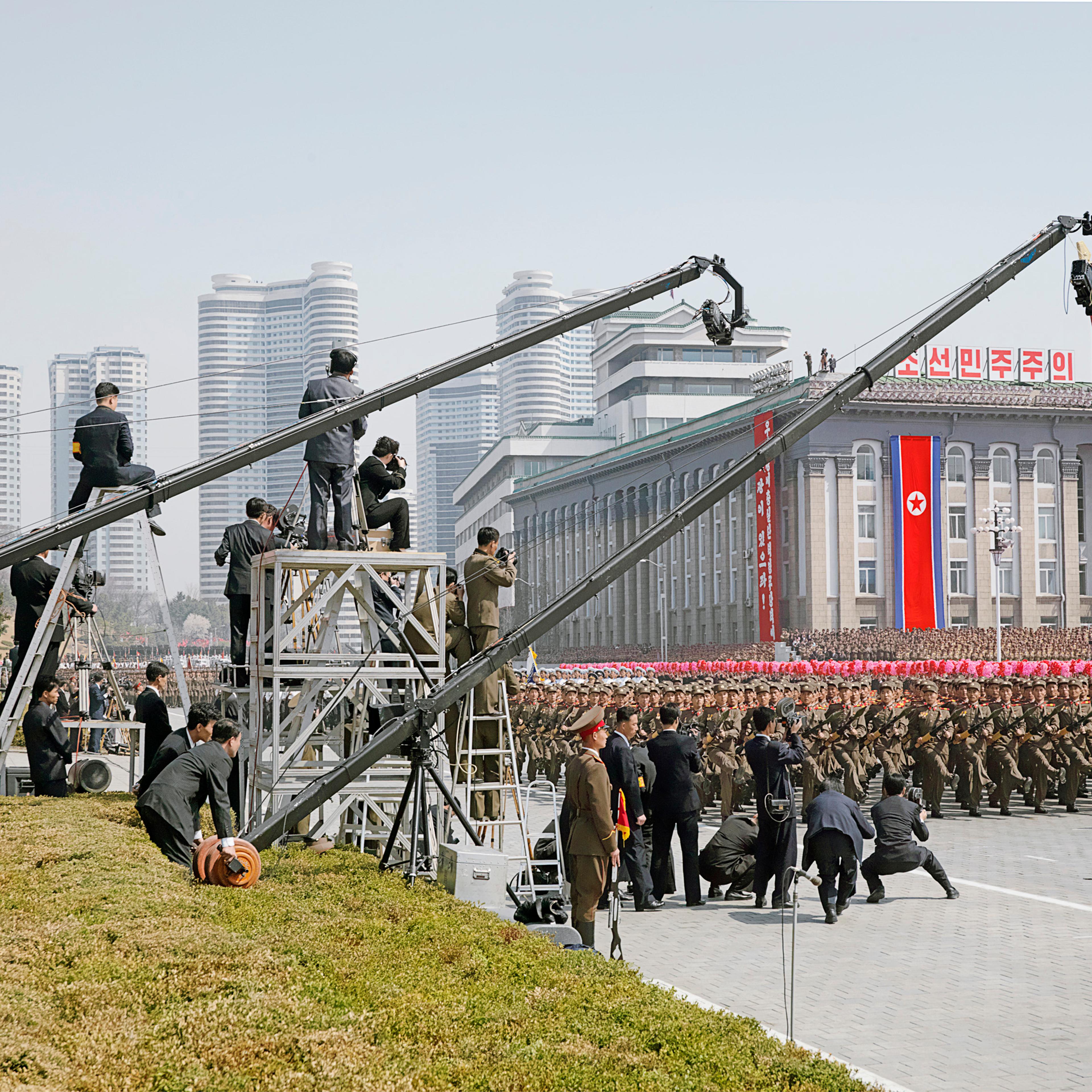 April 15, 2012 kim il sung square parade celebrating century birth of kim il sung "day of the sun" North Korea