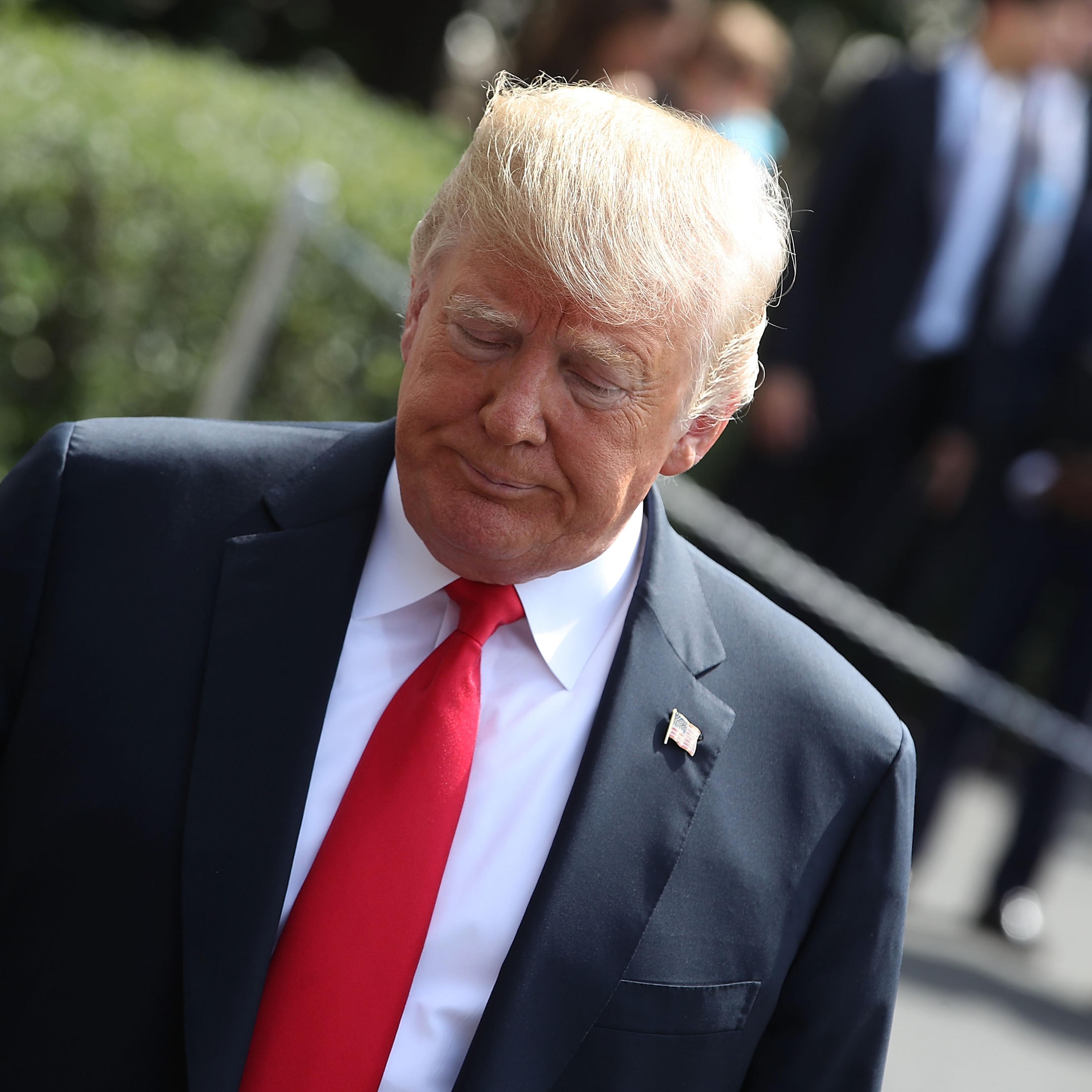 President Trump Departs The White House For The Weekend