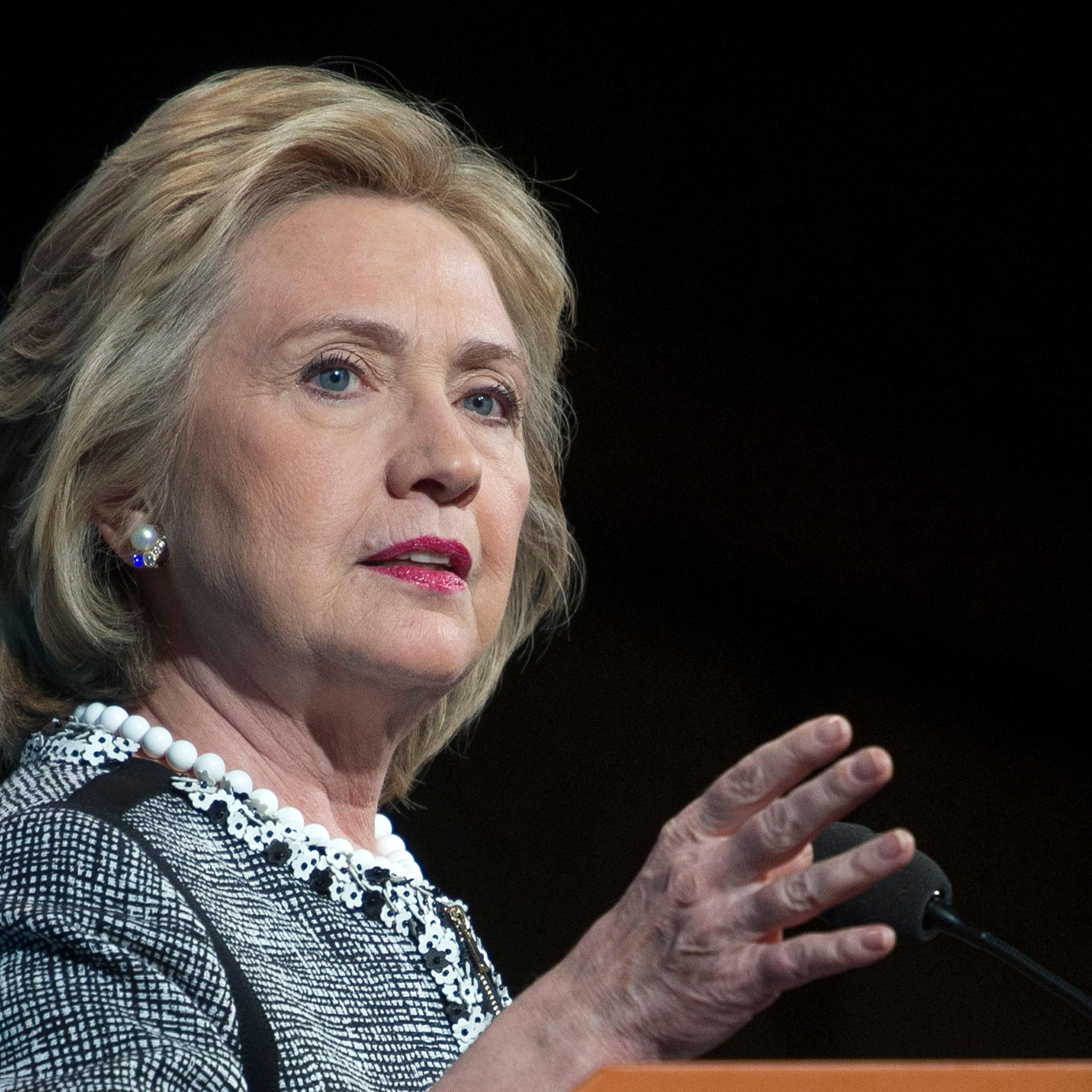 Former Secretary of State Hillary Rodham Clinton speaking in Washington, D.C., on May 14, 2014.
