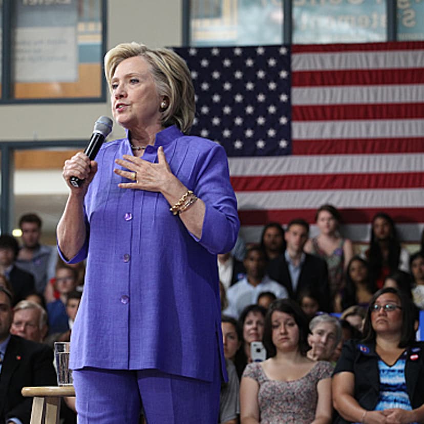 Hillary Clinton held a town meeting event at Exeter High School in Exeter, N.H. on Aug. 10, 2015.