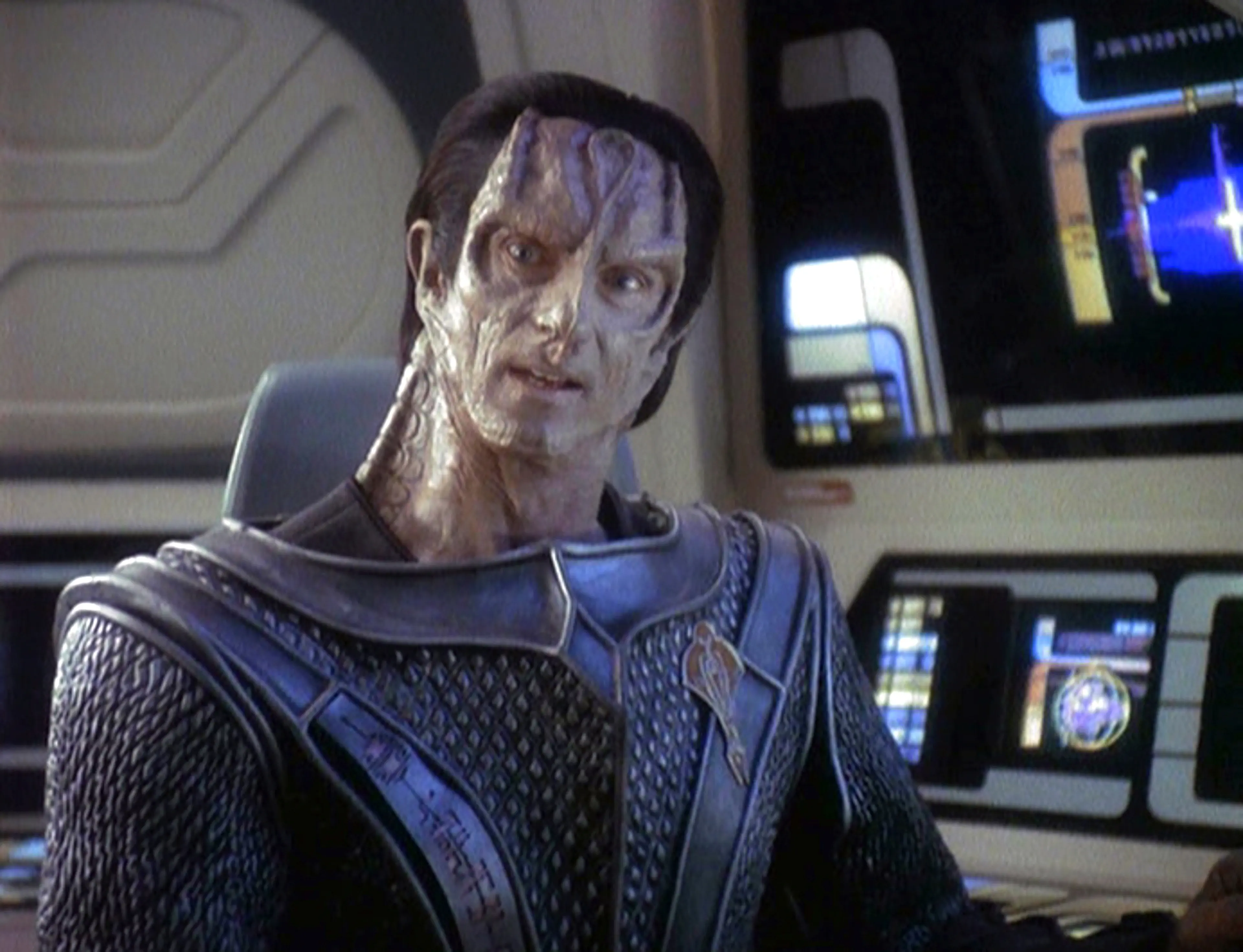 Marc Alaimo as Gul Dukat in the STAR TREK: DEEP SPACE NINE episode, "Indiscretion." Season 4, episode, 4. Original air date, October 23, 1995.
