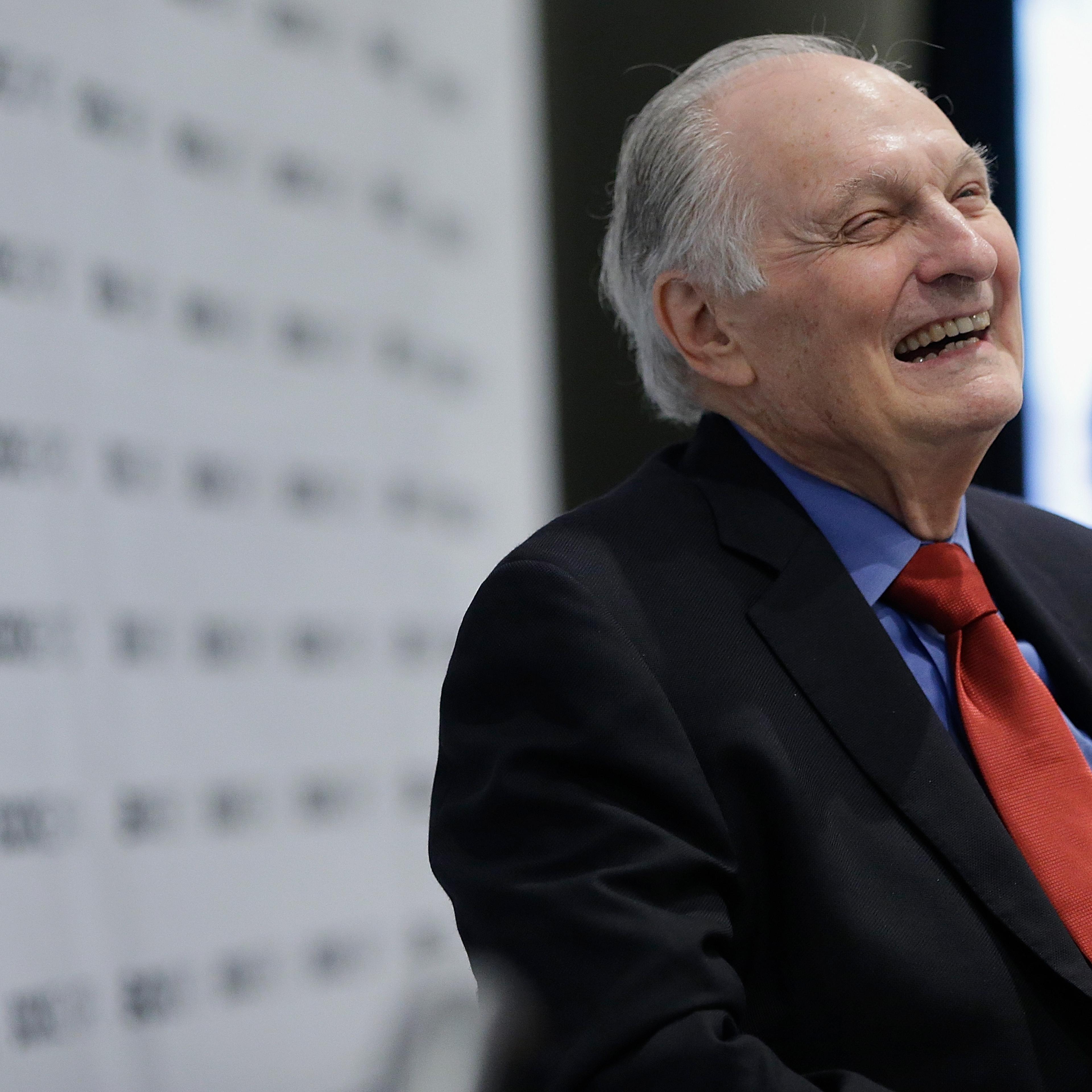 Alan Alda laughing