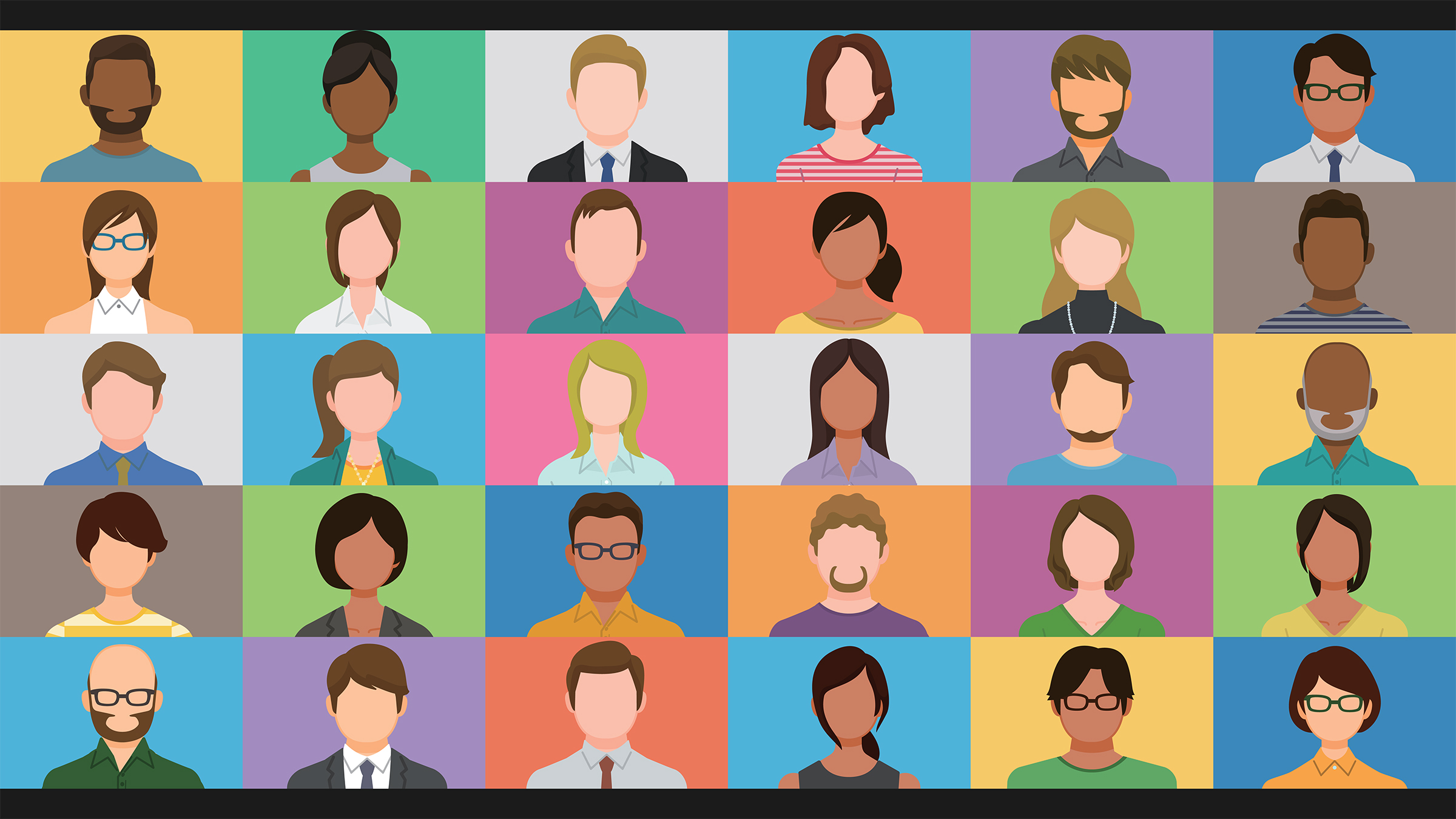 workplace diversity on zoom screen