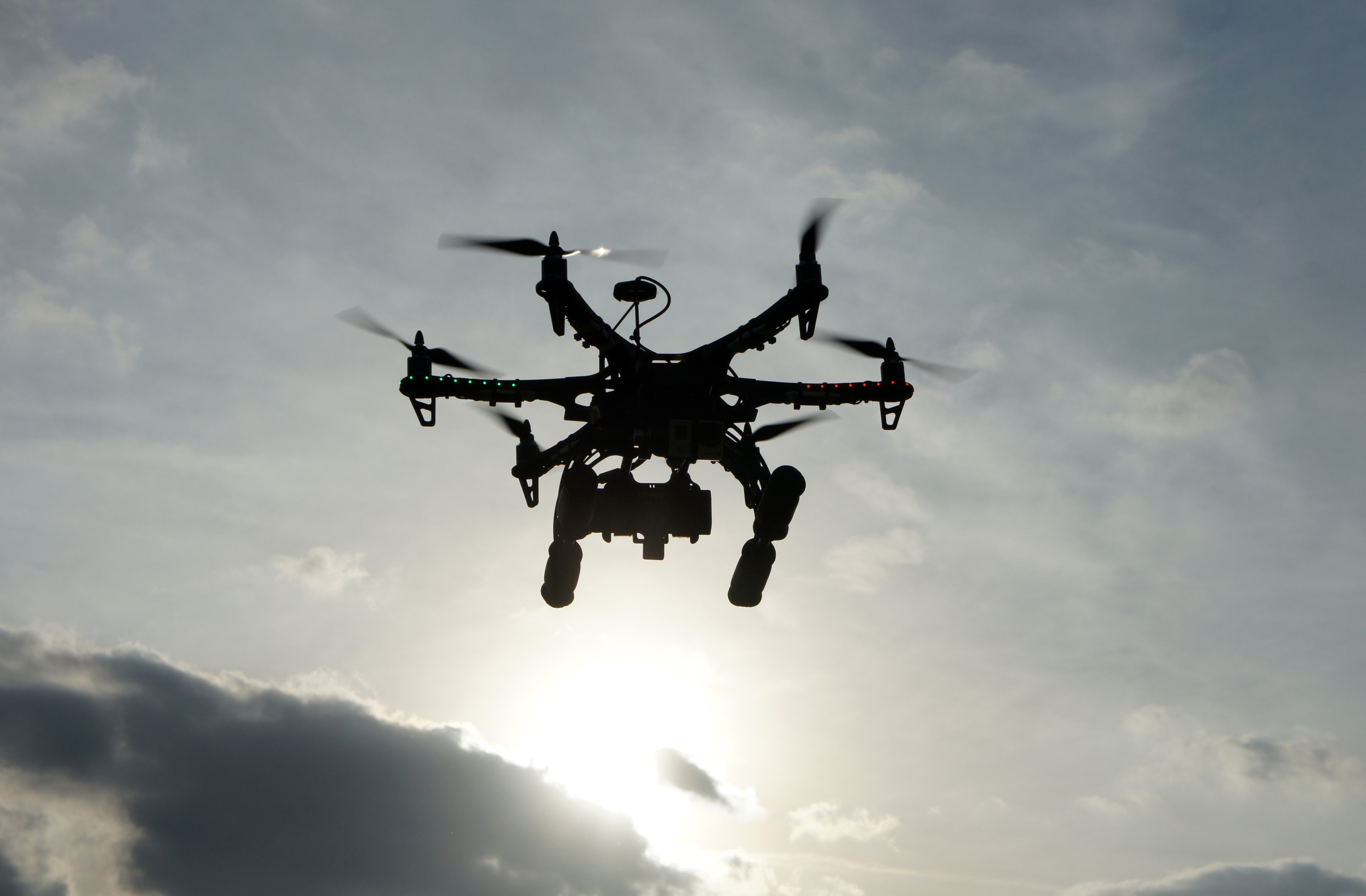 Drone at Sunset