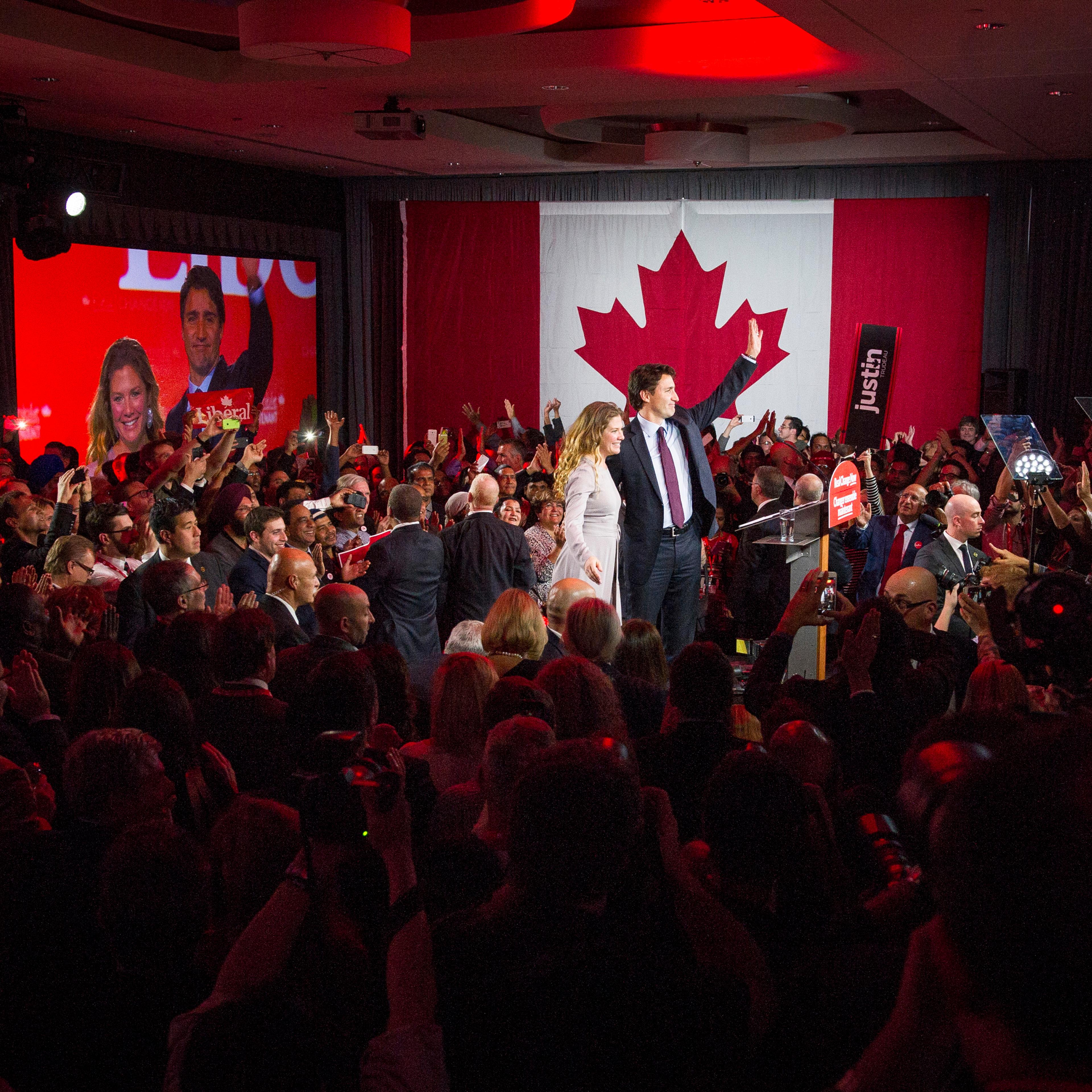 Inside The Liberal Party of Canada Leader Justin Trudeau Camp On Election Night