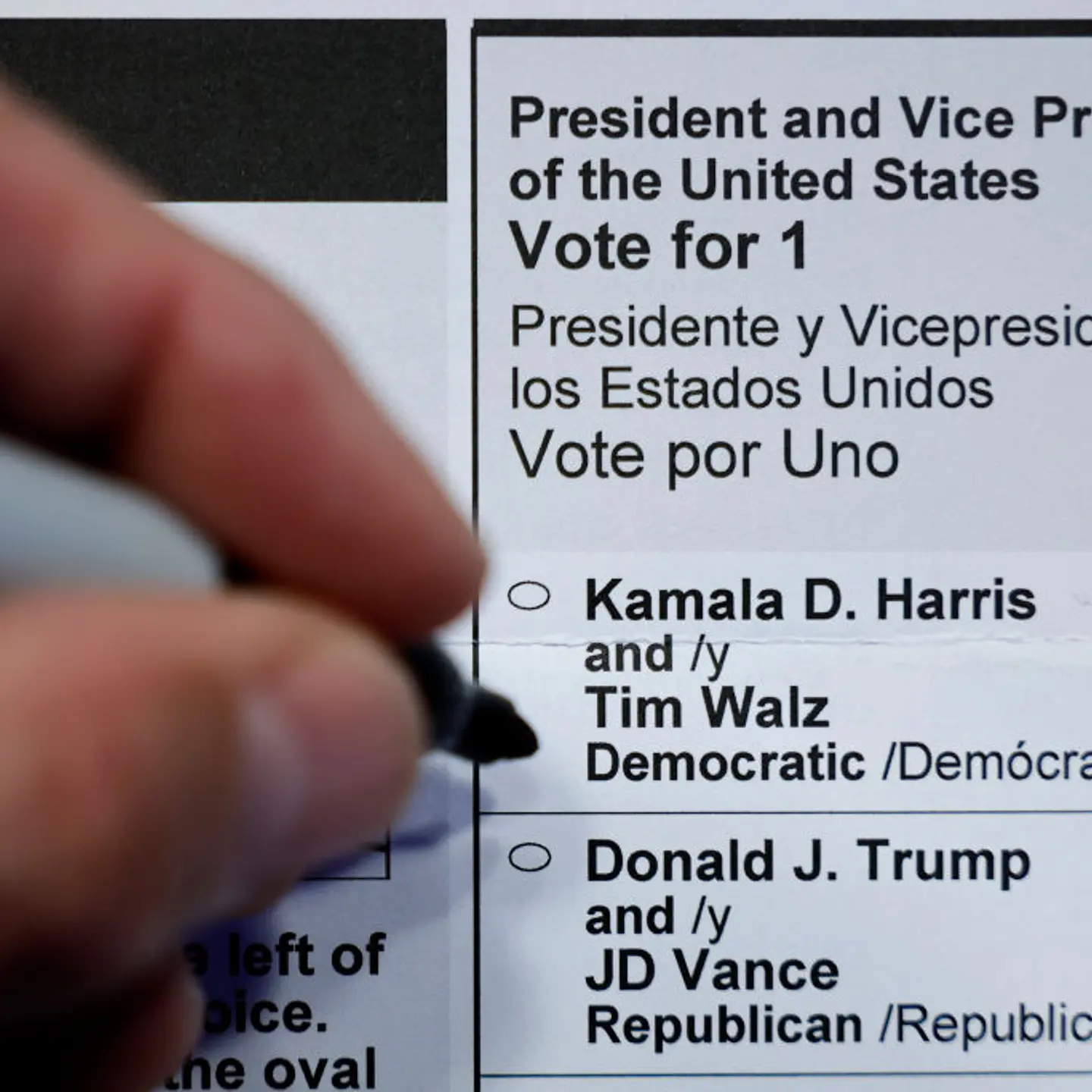 2024 Maryland Ballots For November's Presidential Election