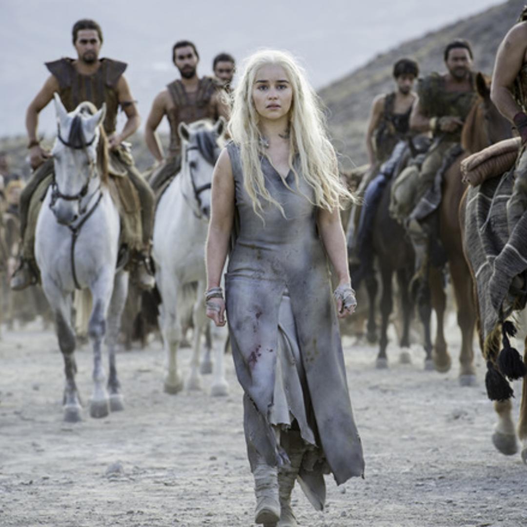 Emilia Clarke as Daenerys Targaryen in Game of Thrones
