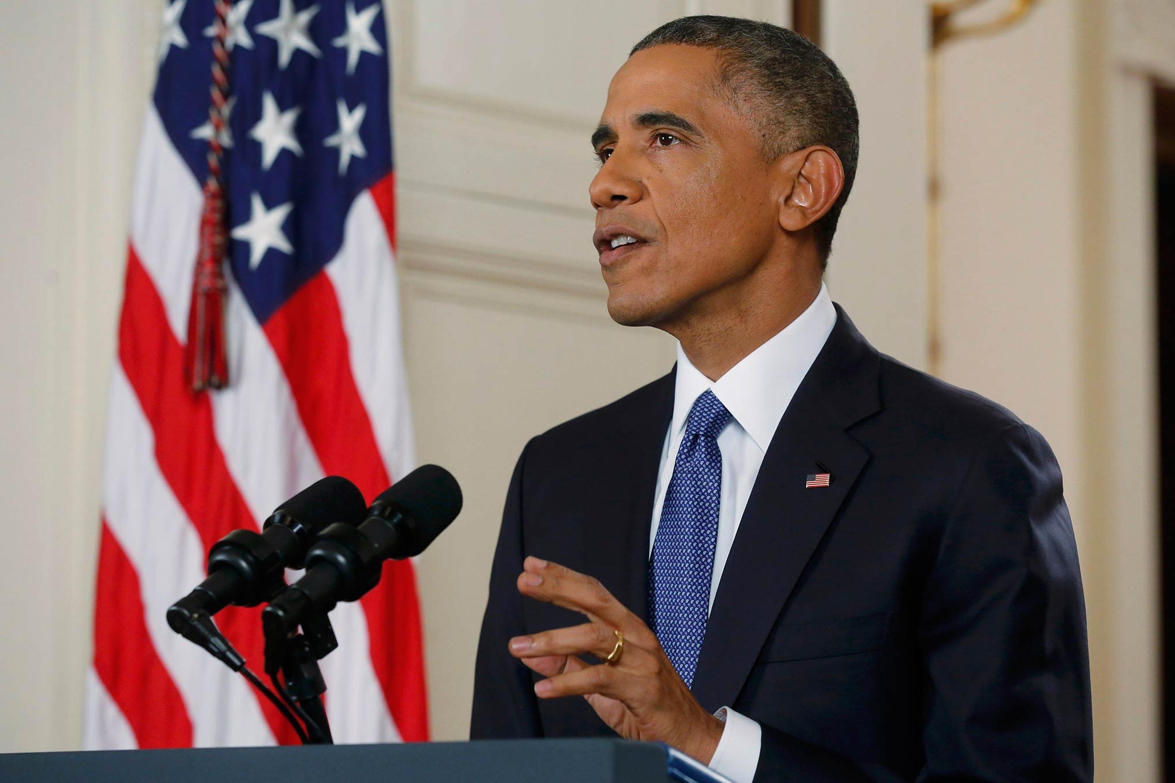 U.S. President Obama announces executive actions on immigration during nationally televised address from the White House in Washington