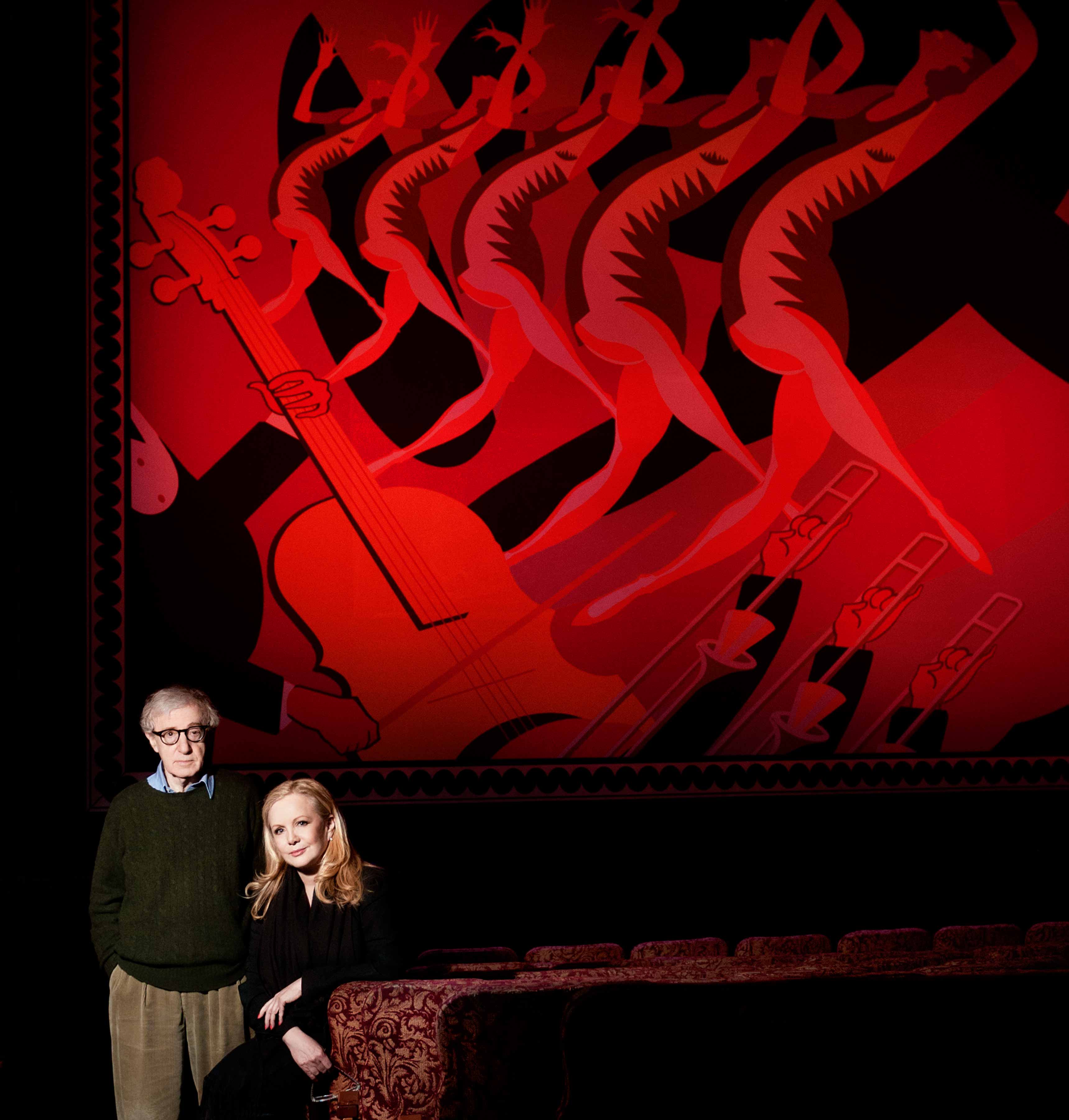 Woody Allen Susan Stroman Broadway NYC Bullets Over Broadway 1994 2014 Zach Braff Marin Mazzie Celebrities on Broadway Plays