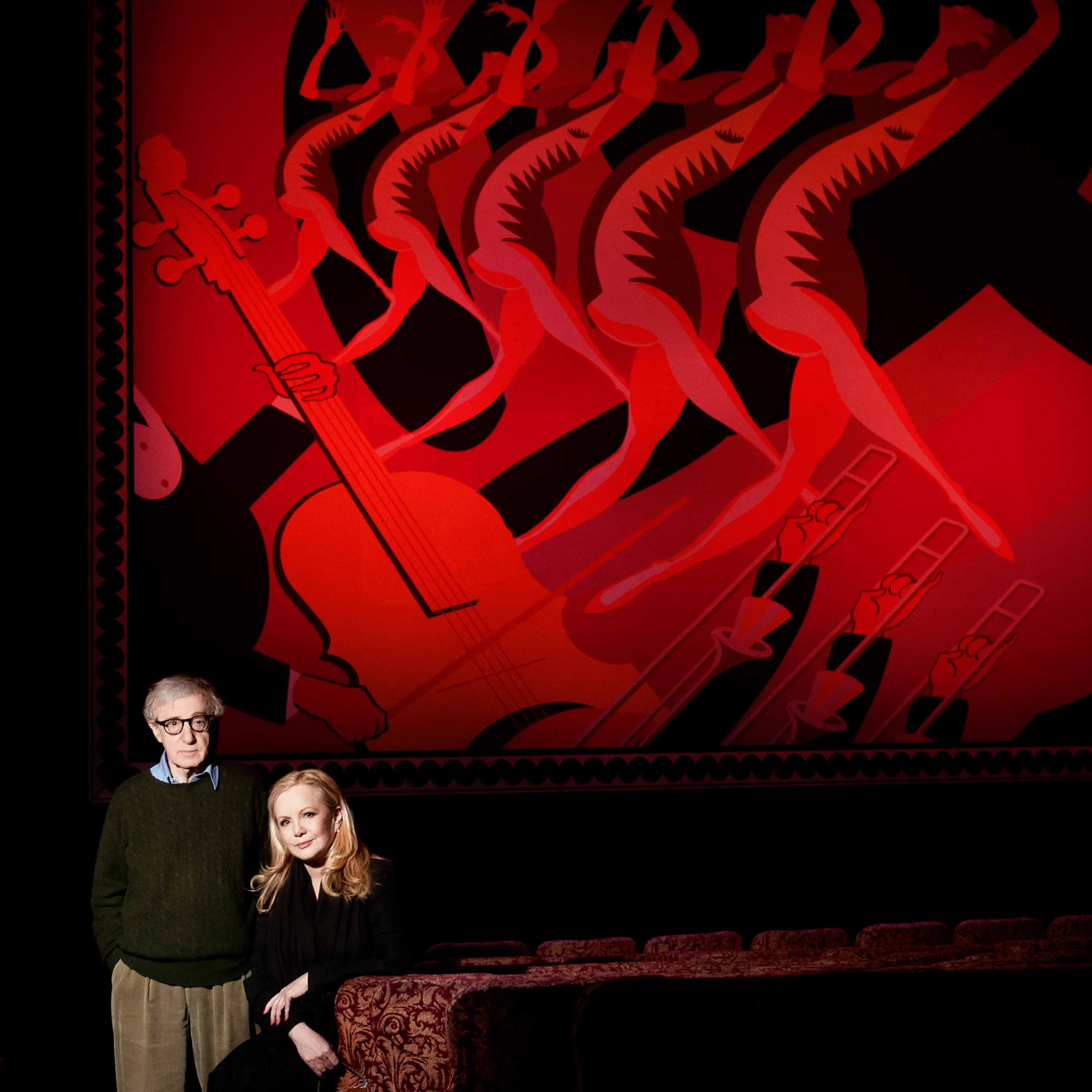 Woody Allen Susan Stroman Broadway NYC Bullets Over Broadway 1994 2014 Zach Braff Marin Mazzie Celebrities on Broadway Plays