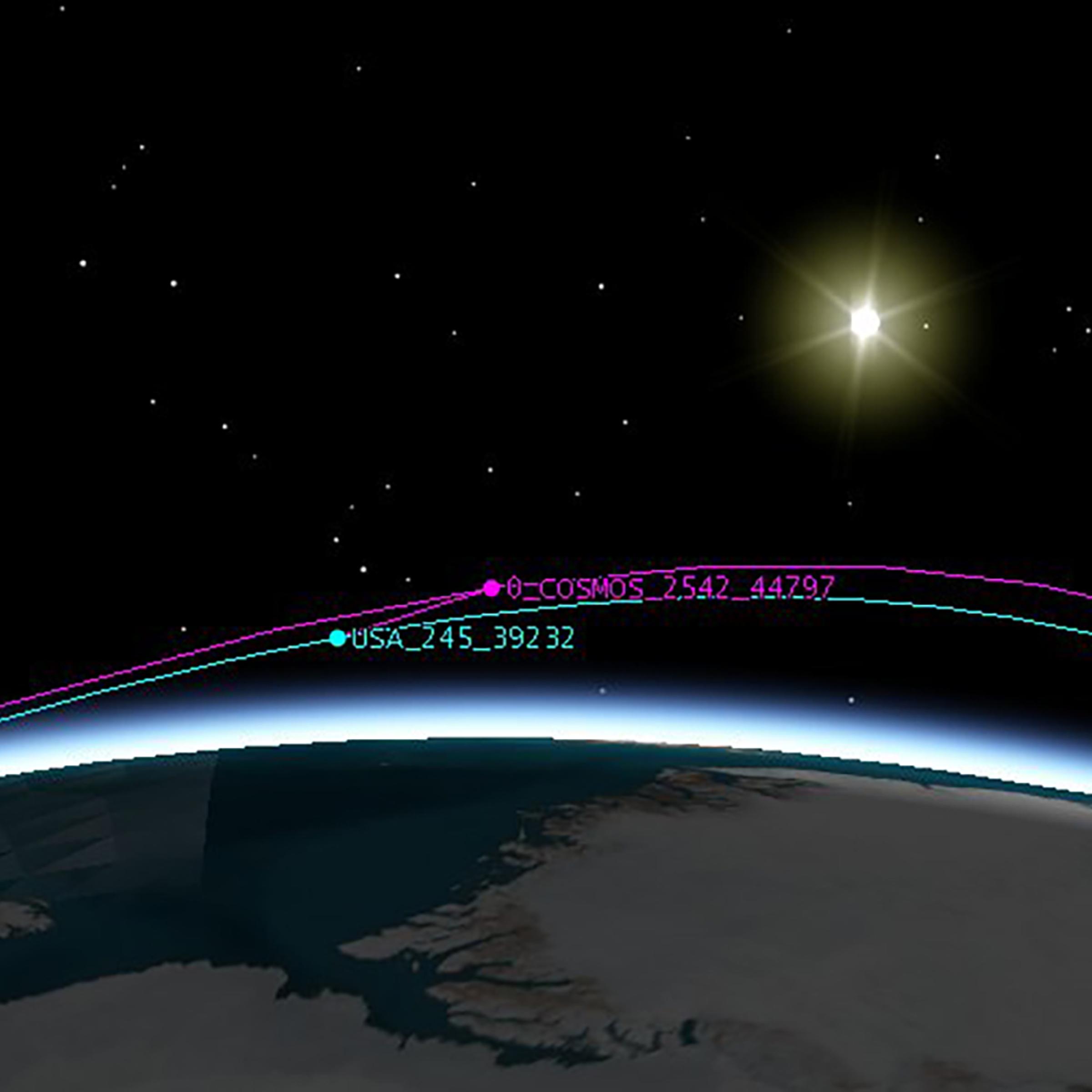 Cosmos 2542 can observe one side of the KH11 when both satellites first come into sunlight, and by the time they enter eclipse, it has migrated to the other side