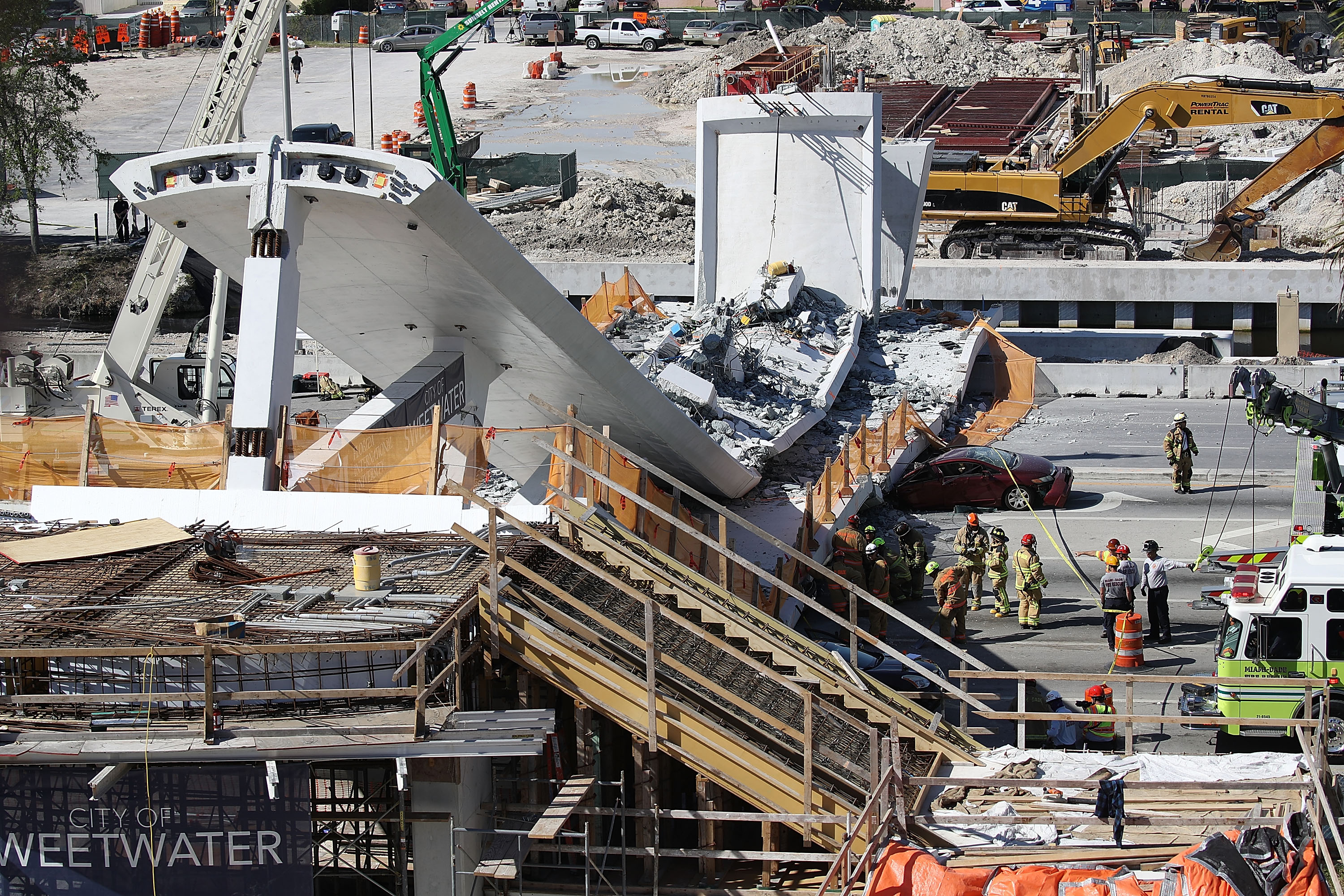 Multiple Fatalities Reported After Collapse Of Pedestrian Bridge In Miami