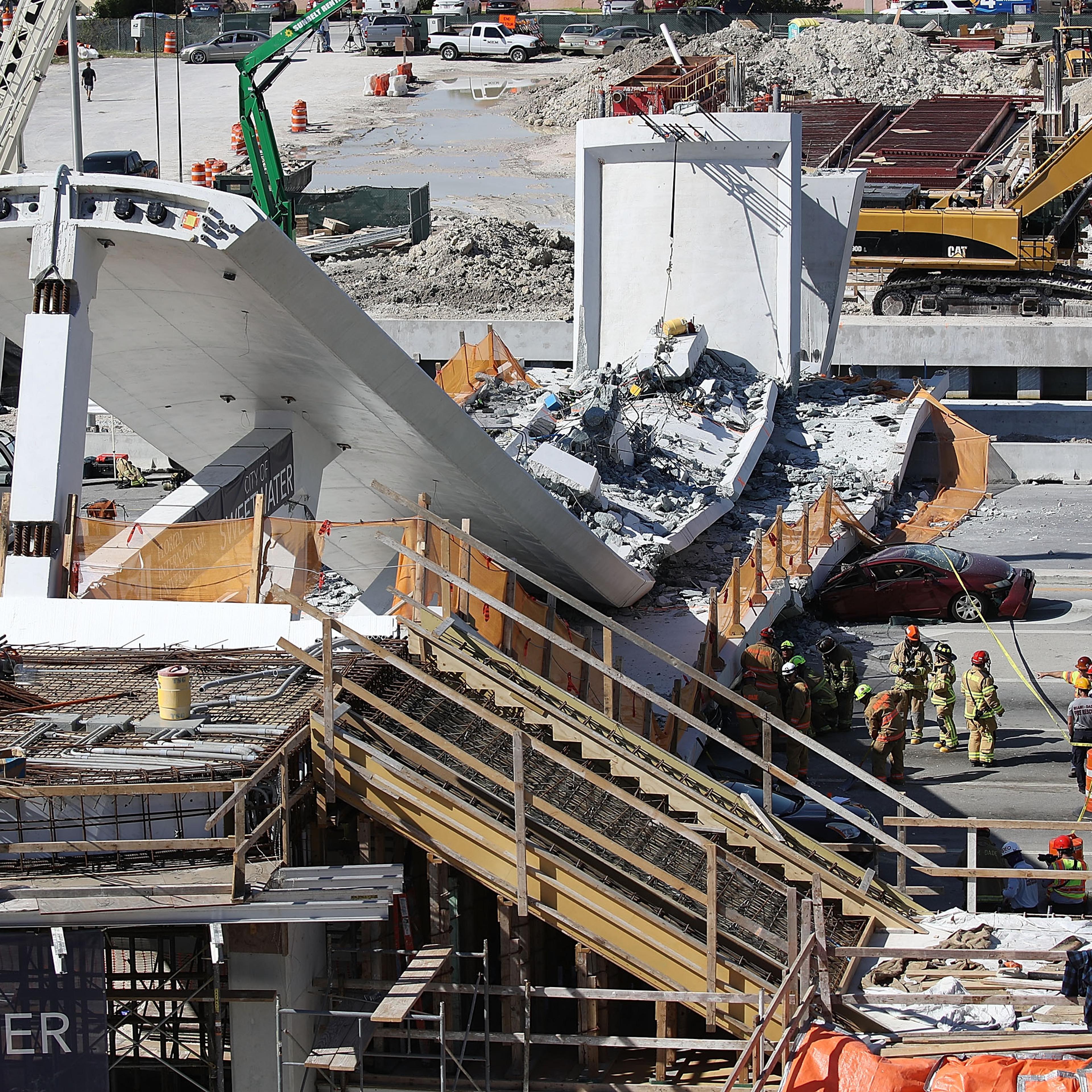 Multiple Fatalities Reported After Collapse Of Pedestrian Bridge In Miami