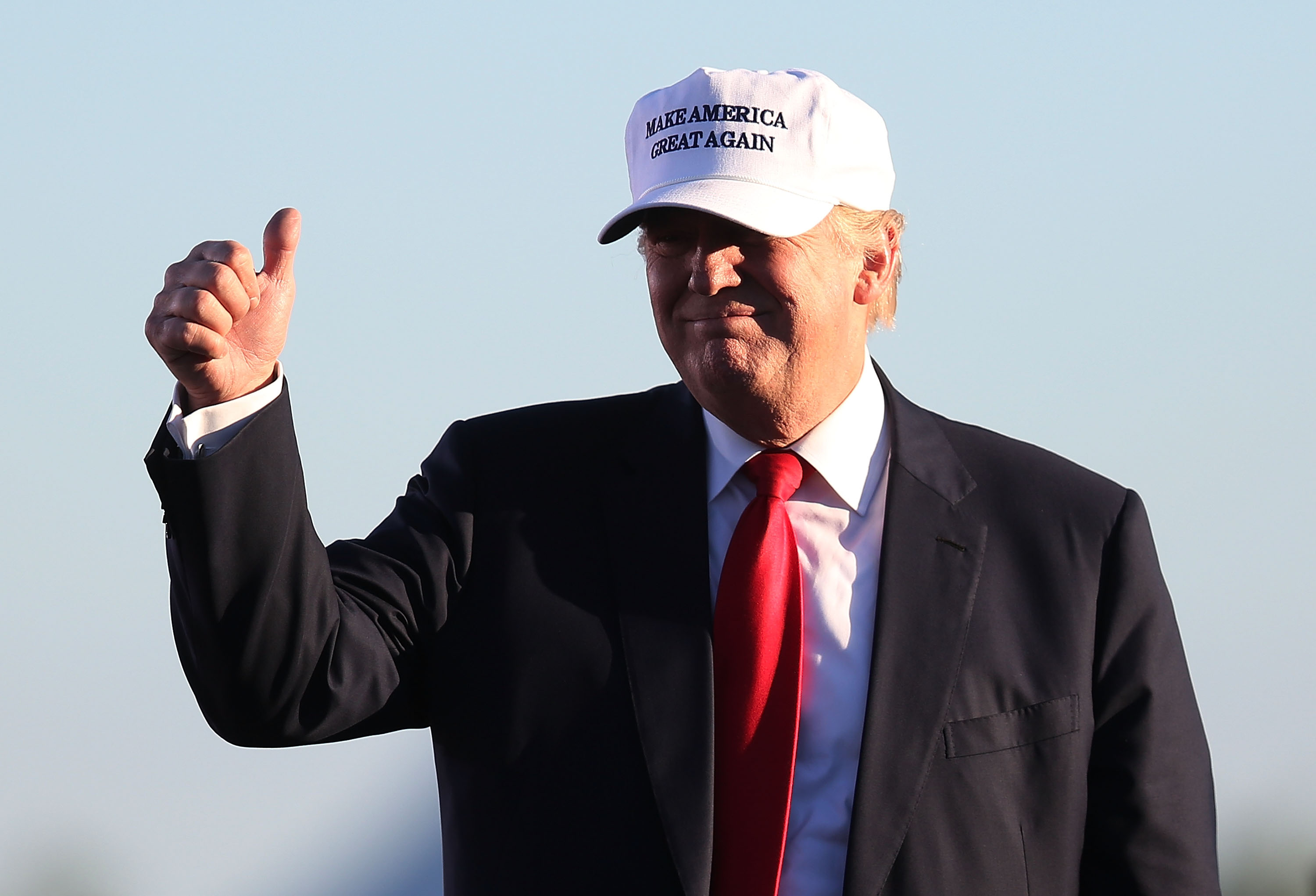 GOP Presidential Nominee Donald Trump Holds Campaign Rally At Collier County Fairgrounds In Naples, Florida
