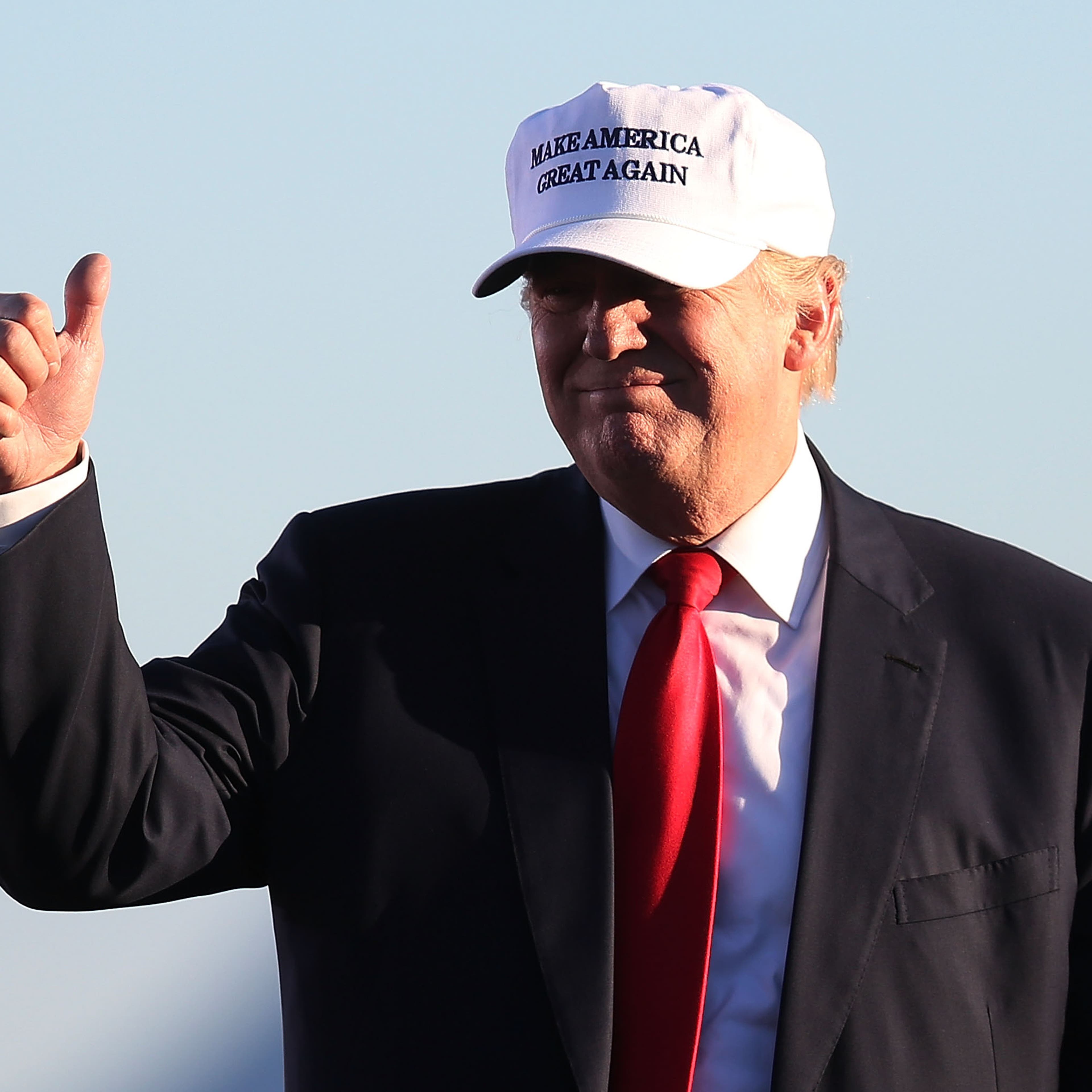 GOP Presidential Nominee Donald Trump Holds Campaign Rally At Collier County Fairgrounds In Naples, Florida