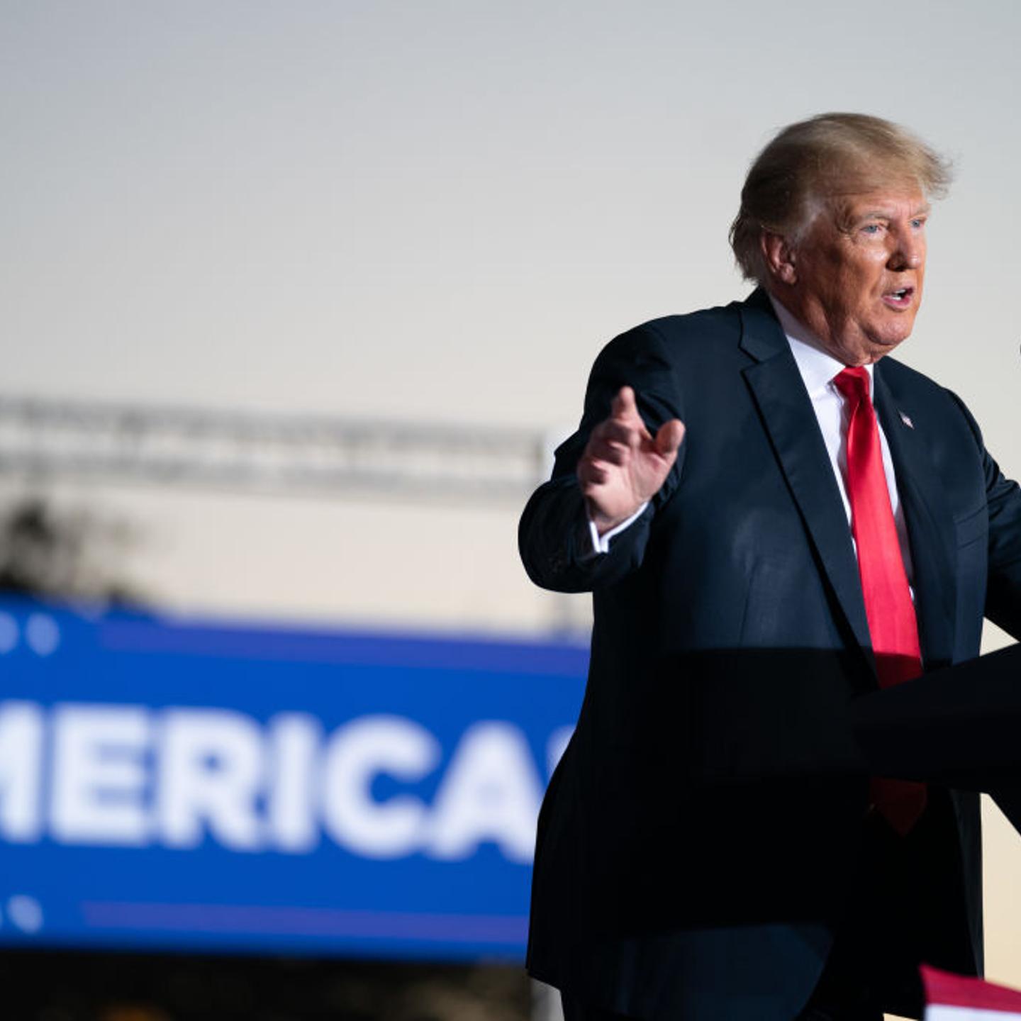 Former President Trump Holds Rally In Perry, Georgia