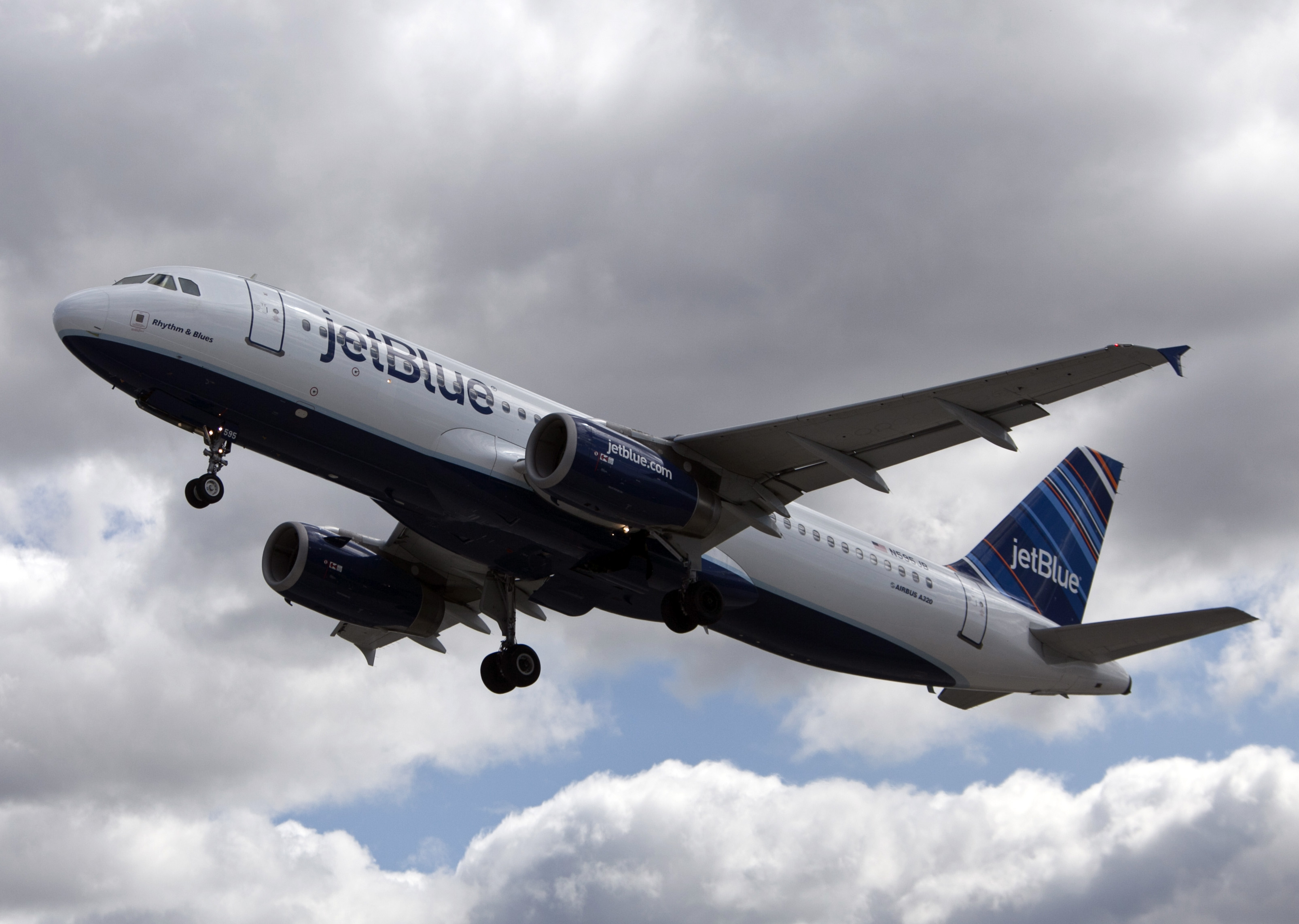 JetBlue Plane At John F. Kennedy International Airport