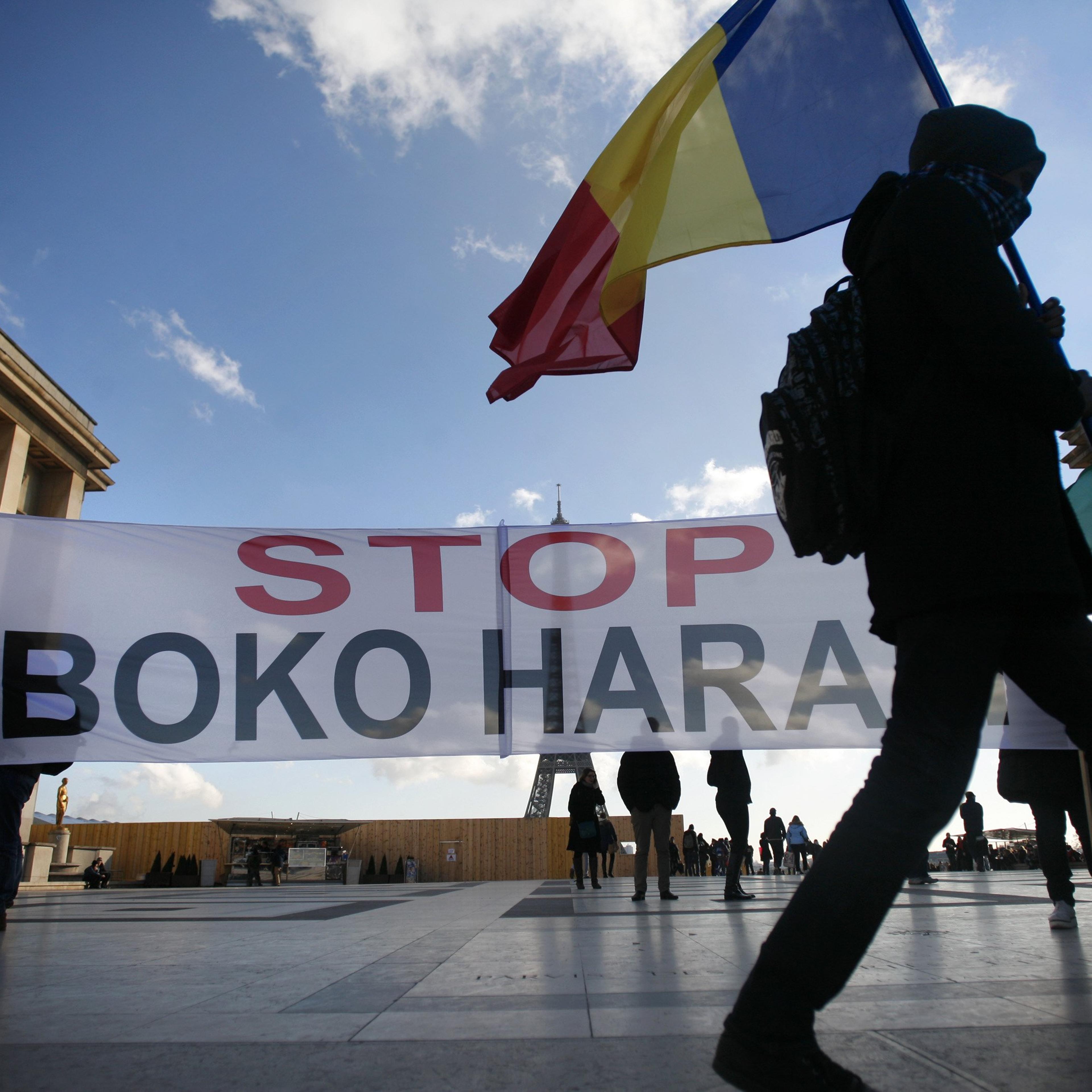 Gathering against Boko Haram attacks in Nigeria. January 17, 2015. Paris, France