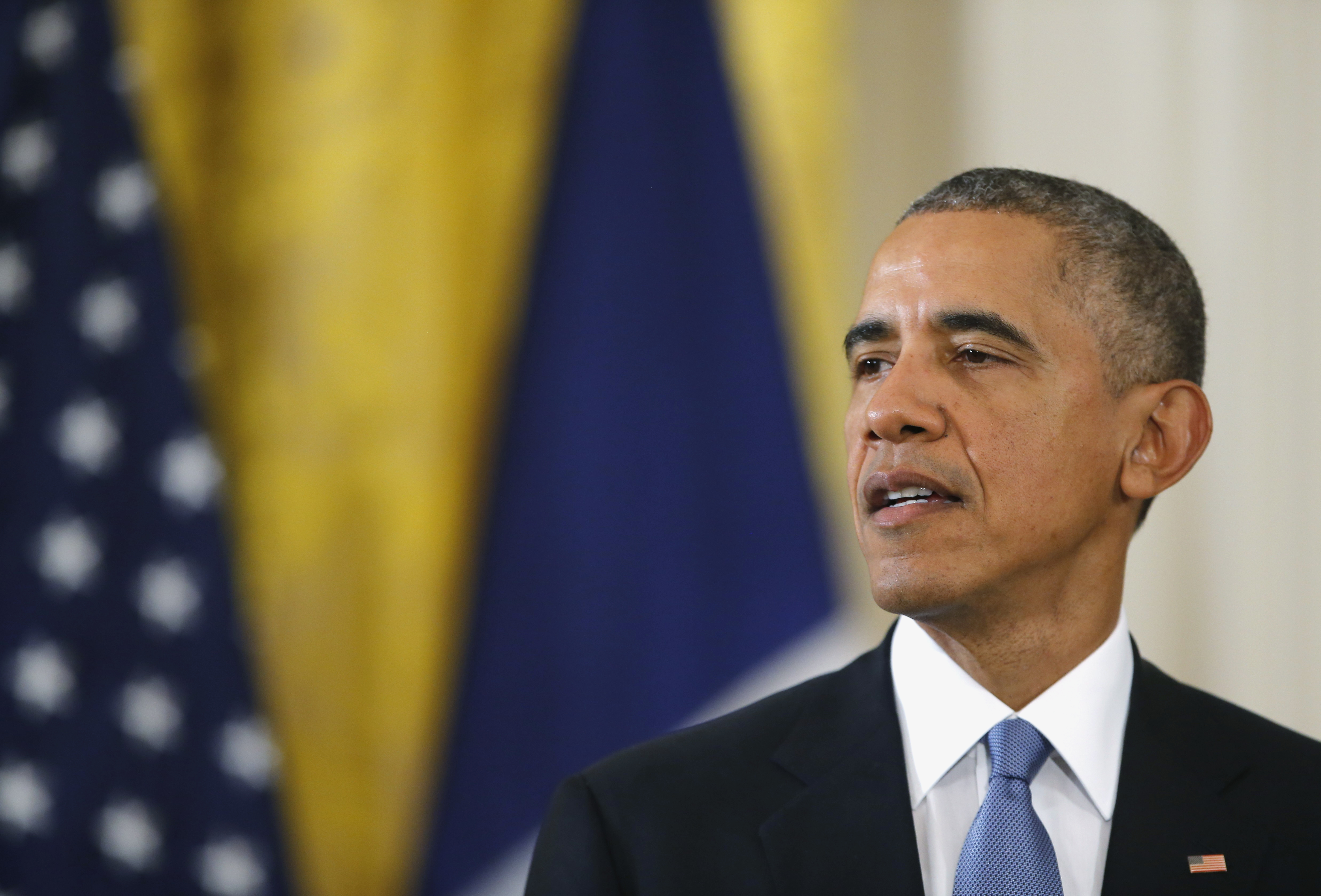 U.S. President Obama faces joint news conference at the White House in Washington