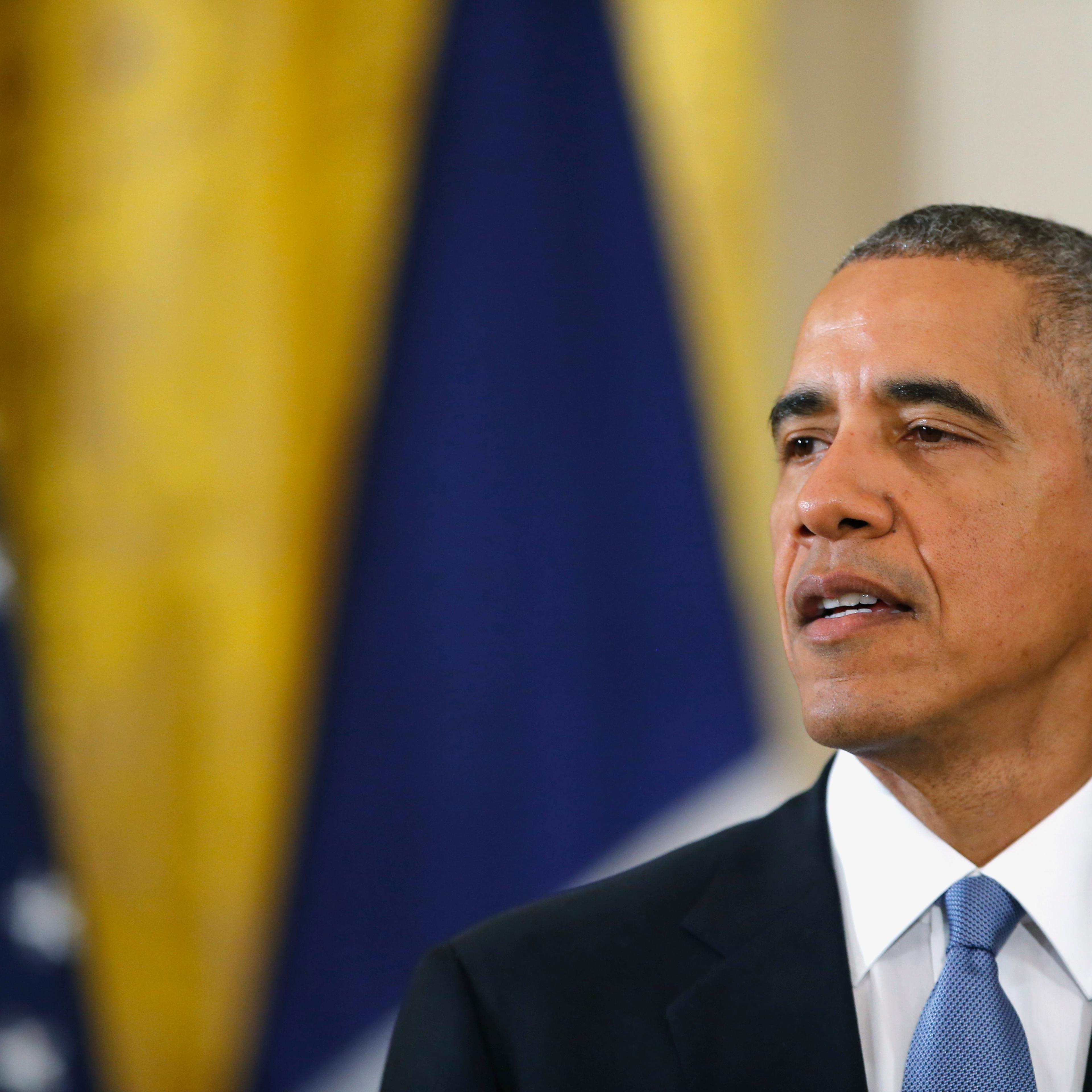U.S. President Obama faces joint news conference at the White House in Washington