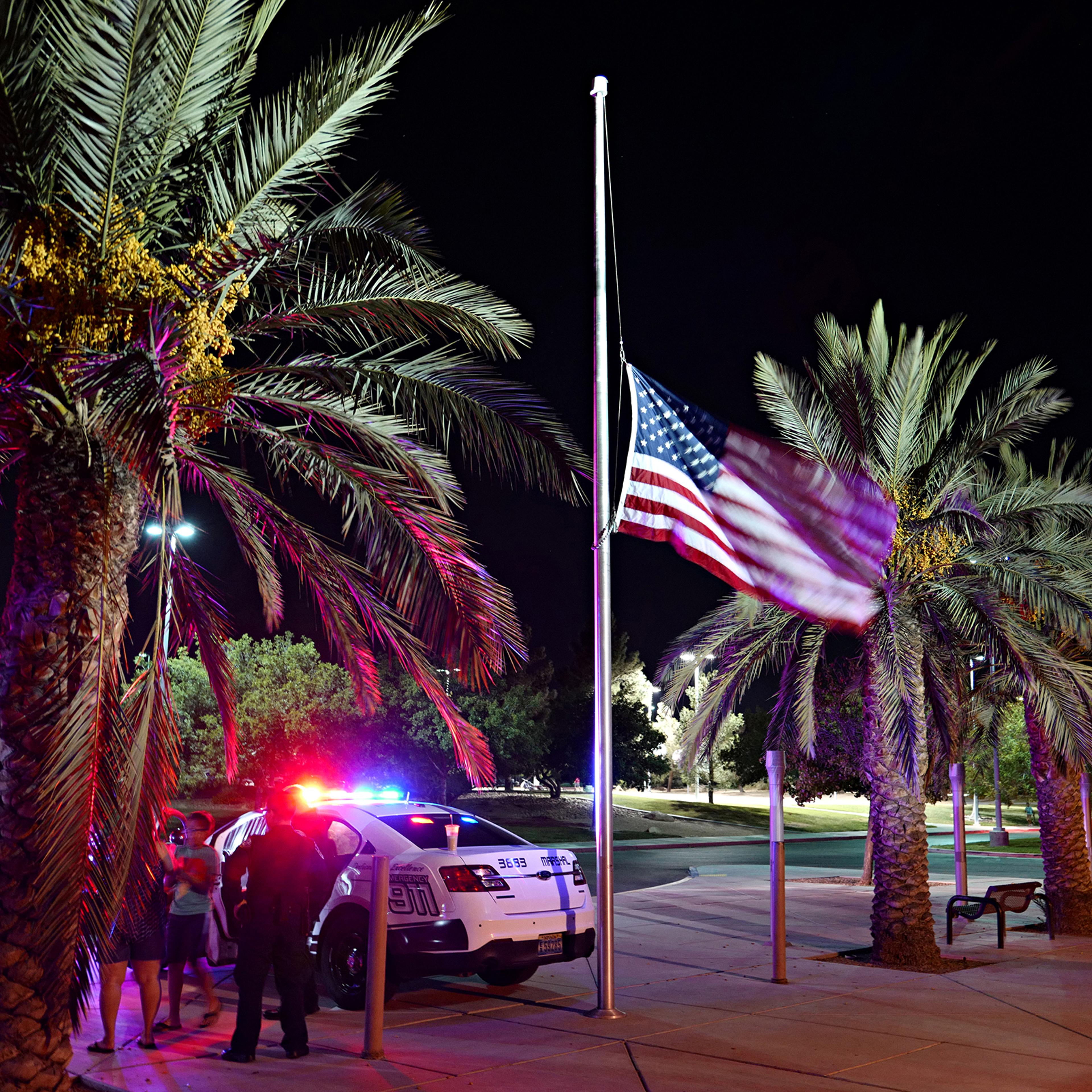 A prayer vigil held at Mountain Crest Park for the victims of Sunday night's shooting on October 3, 2017 in Las Vegas, Nevada.Matt Stuart—Magnum for TIME