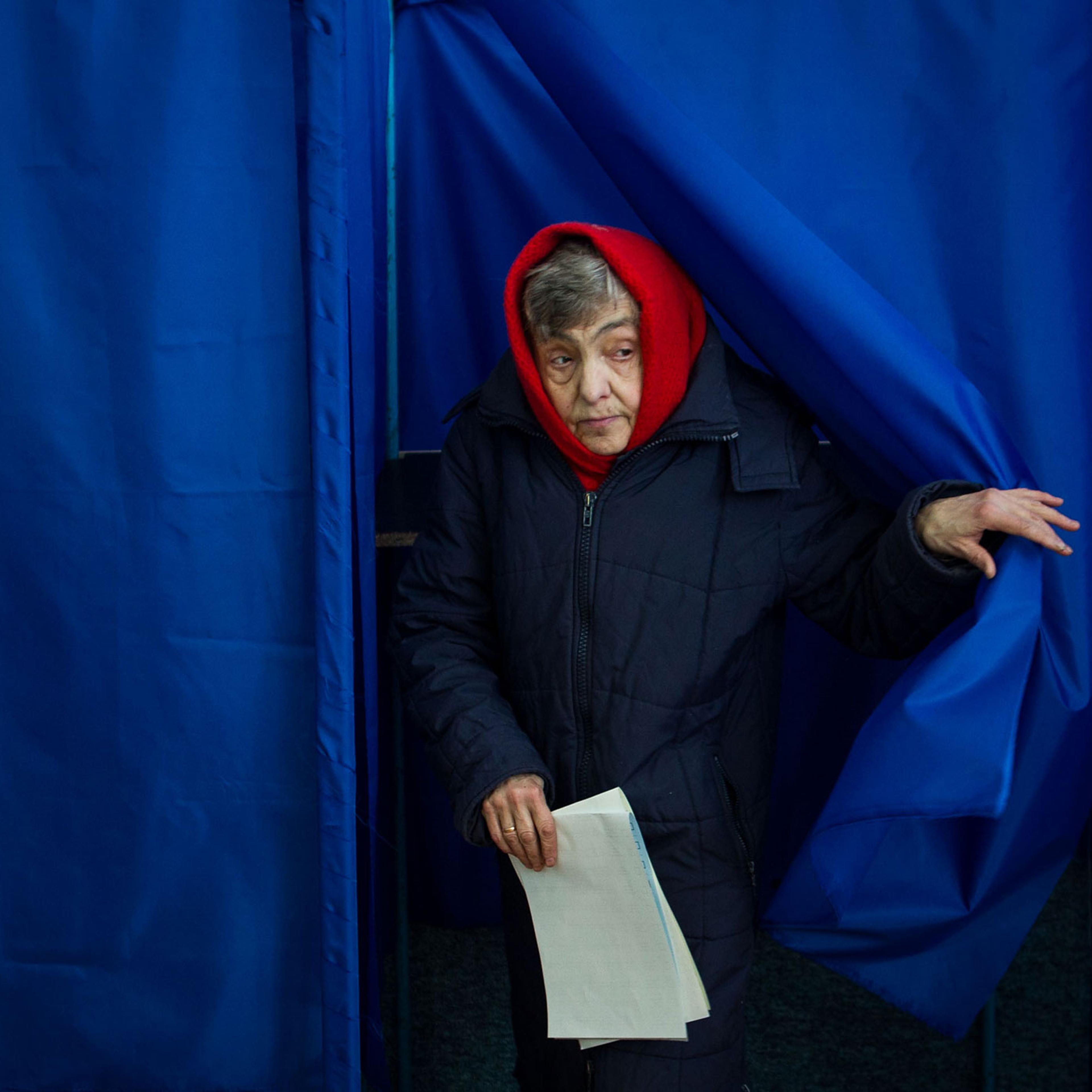 Ukrainian Voters Head To The Polls For The General Election