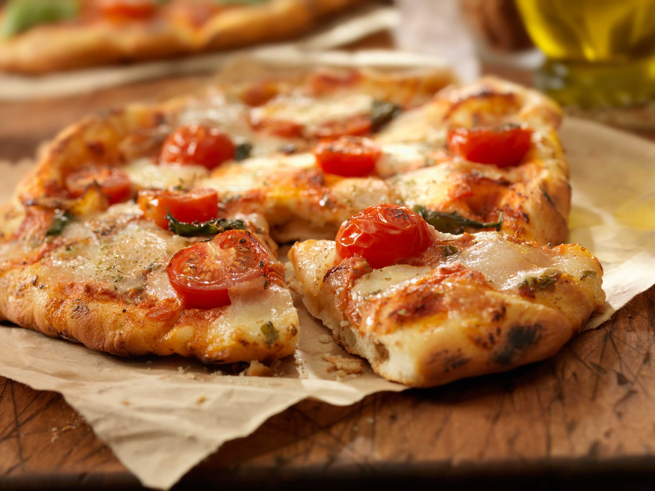 A stock photograph of pizza