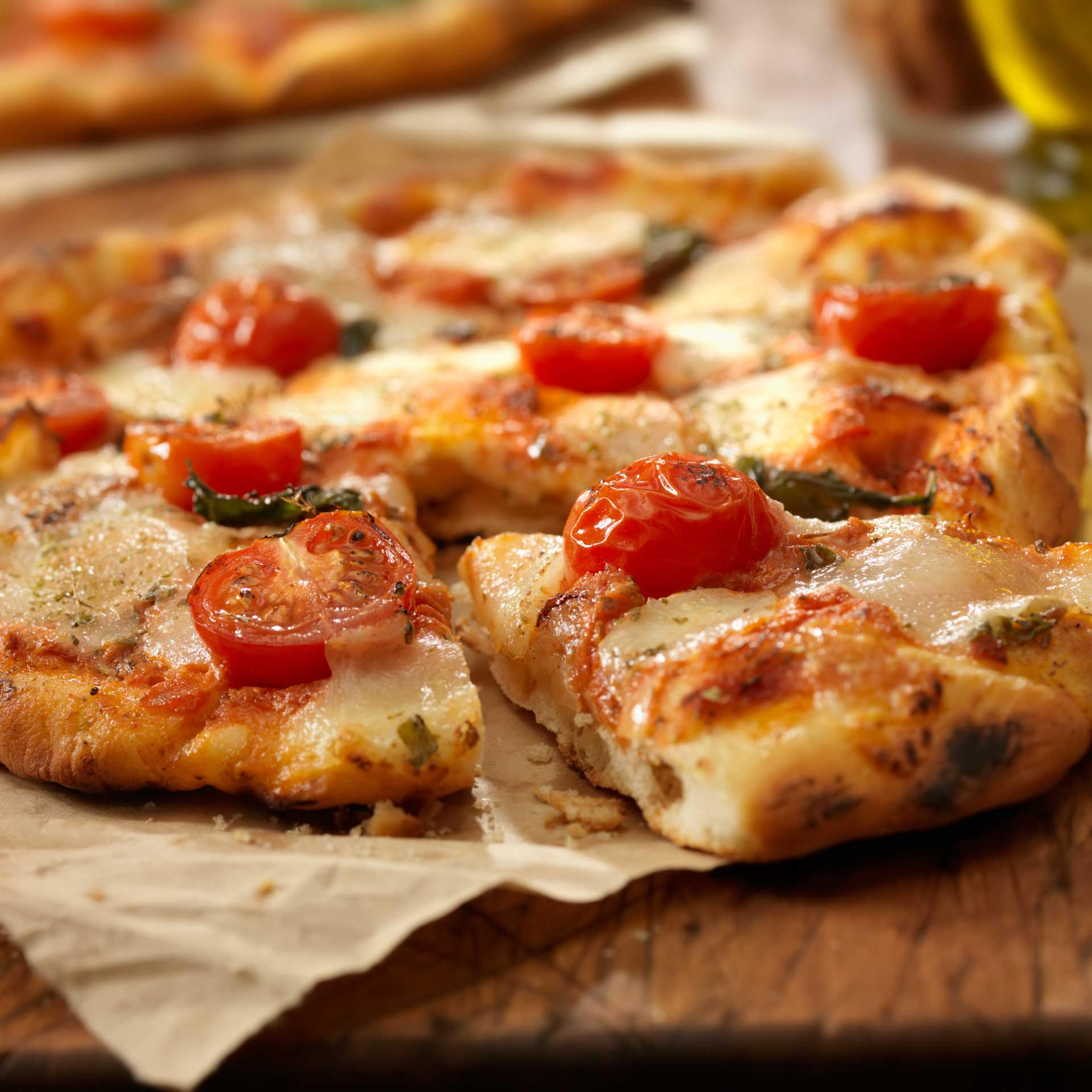 A stock photograph of pizza