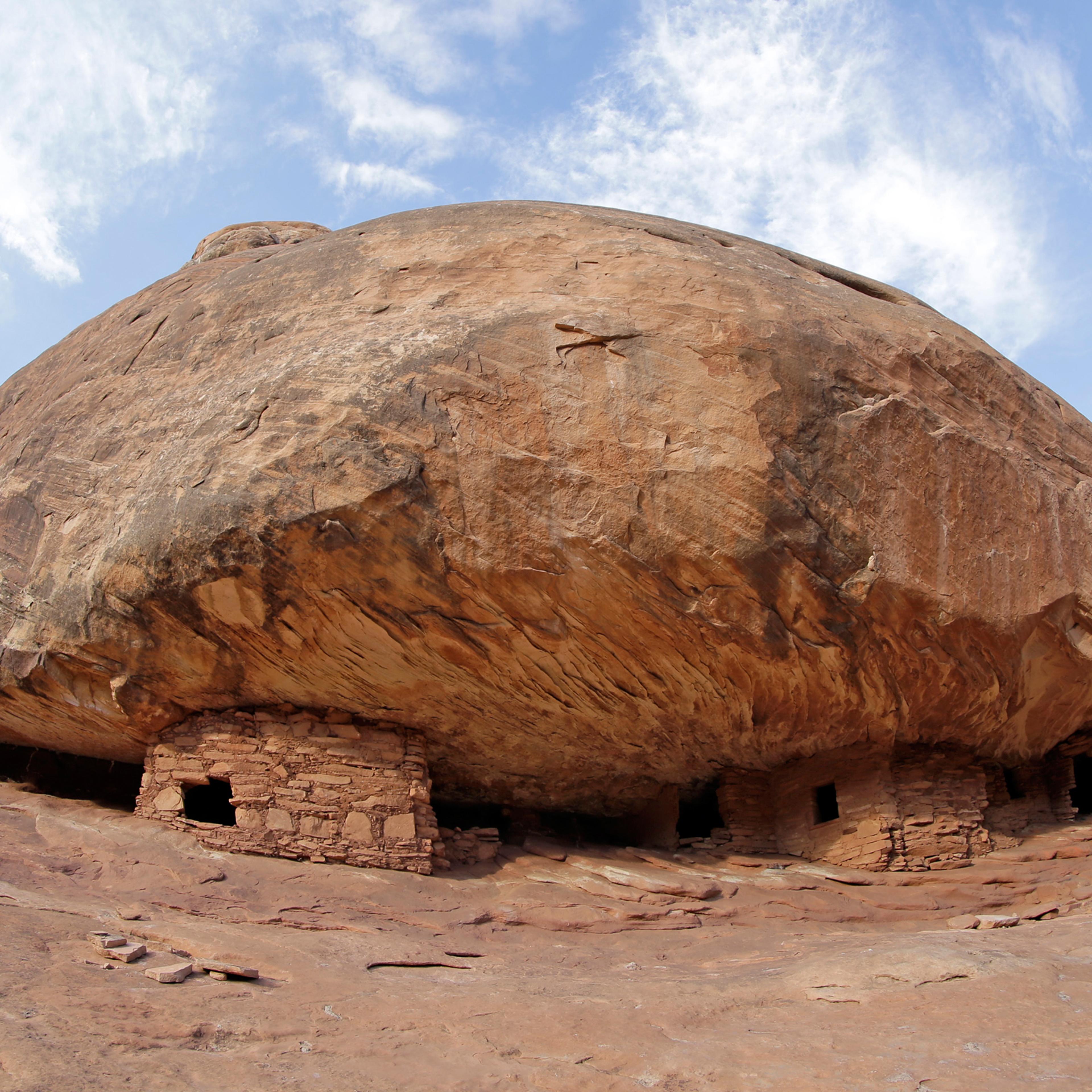 FILE - This June 22, 2016, file photo, shows the "House on Fire" ruins in Mule Canyon, near Blanding, Utah. Bears Ears in Southeastern Utah made The National Trust for Historic Preservation's 2016 list of America’s 11 Most Endangered Historic Places, an
