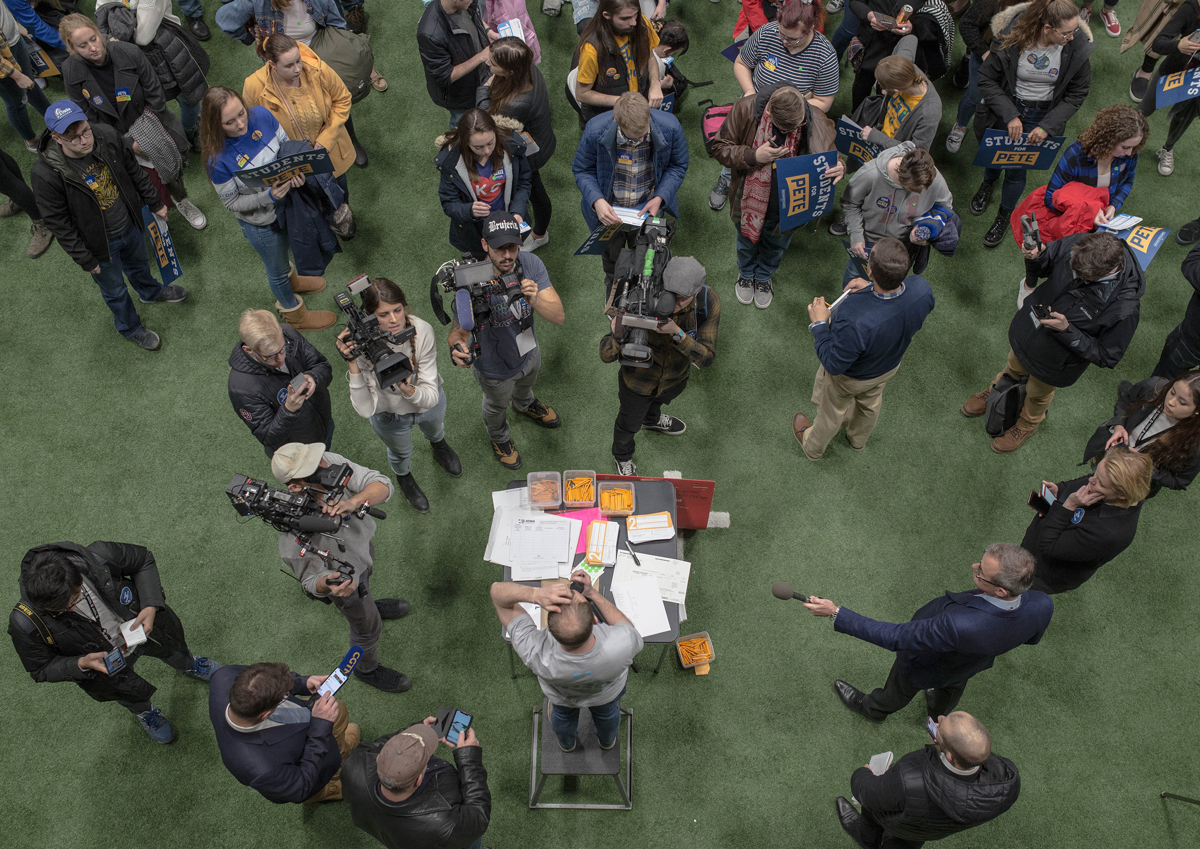 Caucus Day in Des Moines, IA. Photo by September Dawn Bottoms for TIME.