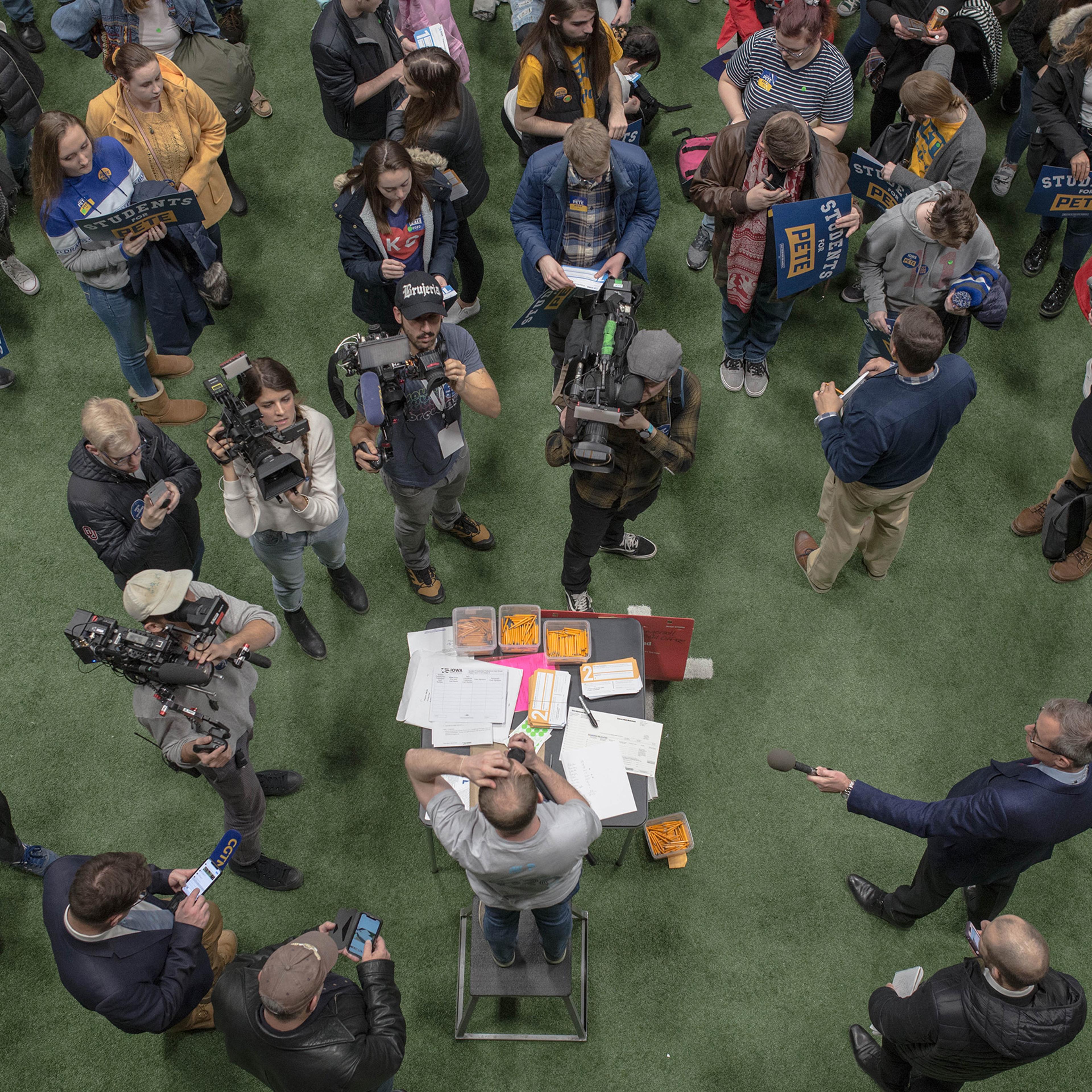 Caucus Day in Des Moines, IA. Photo by September Dawn Bottoms for TIME.