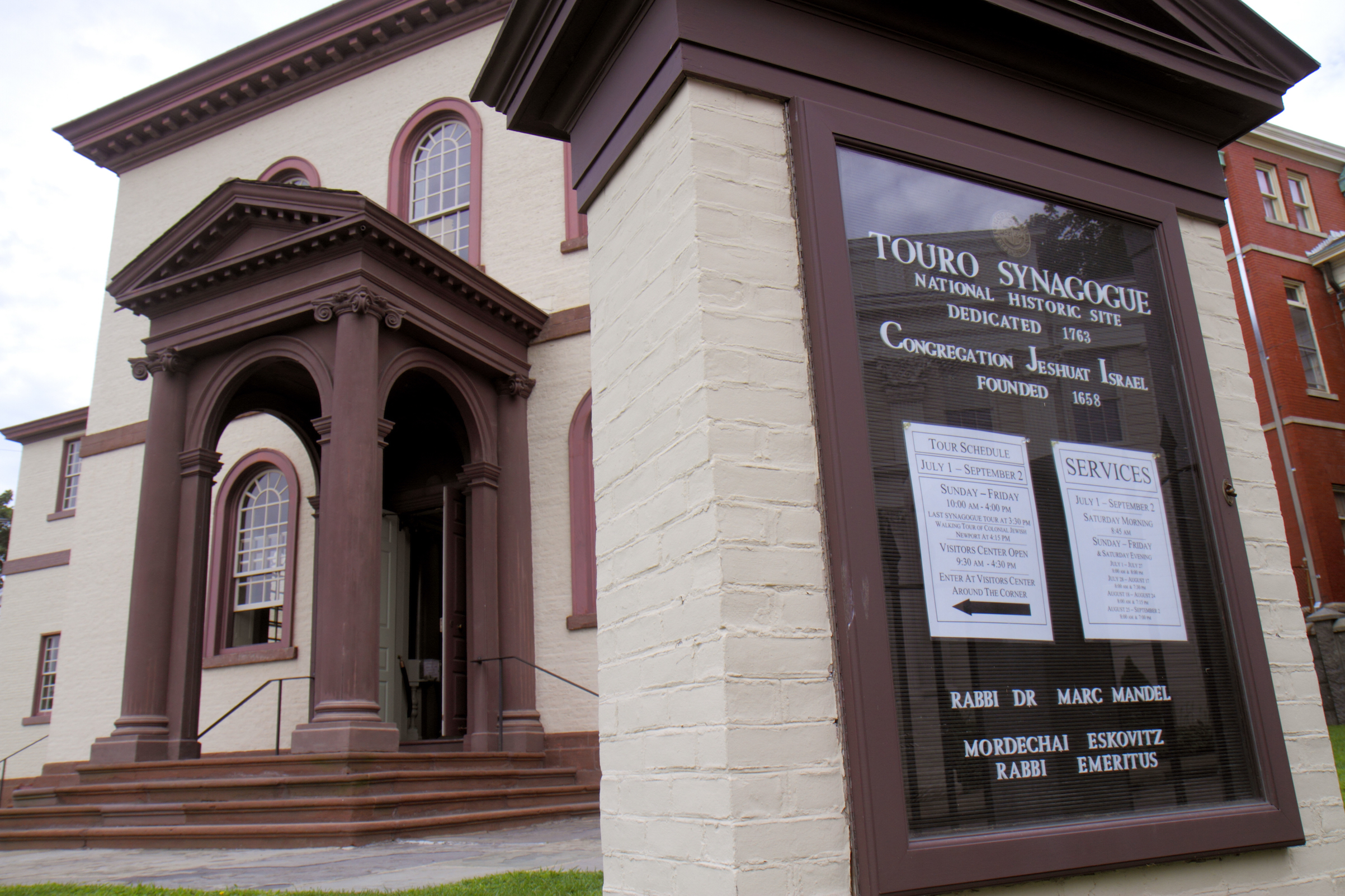 Touro Synagogue National Historic Site exterior.