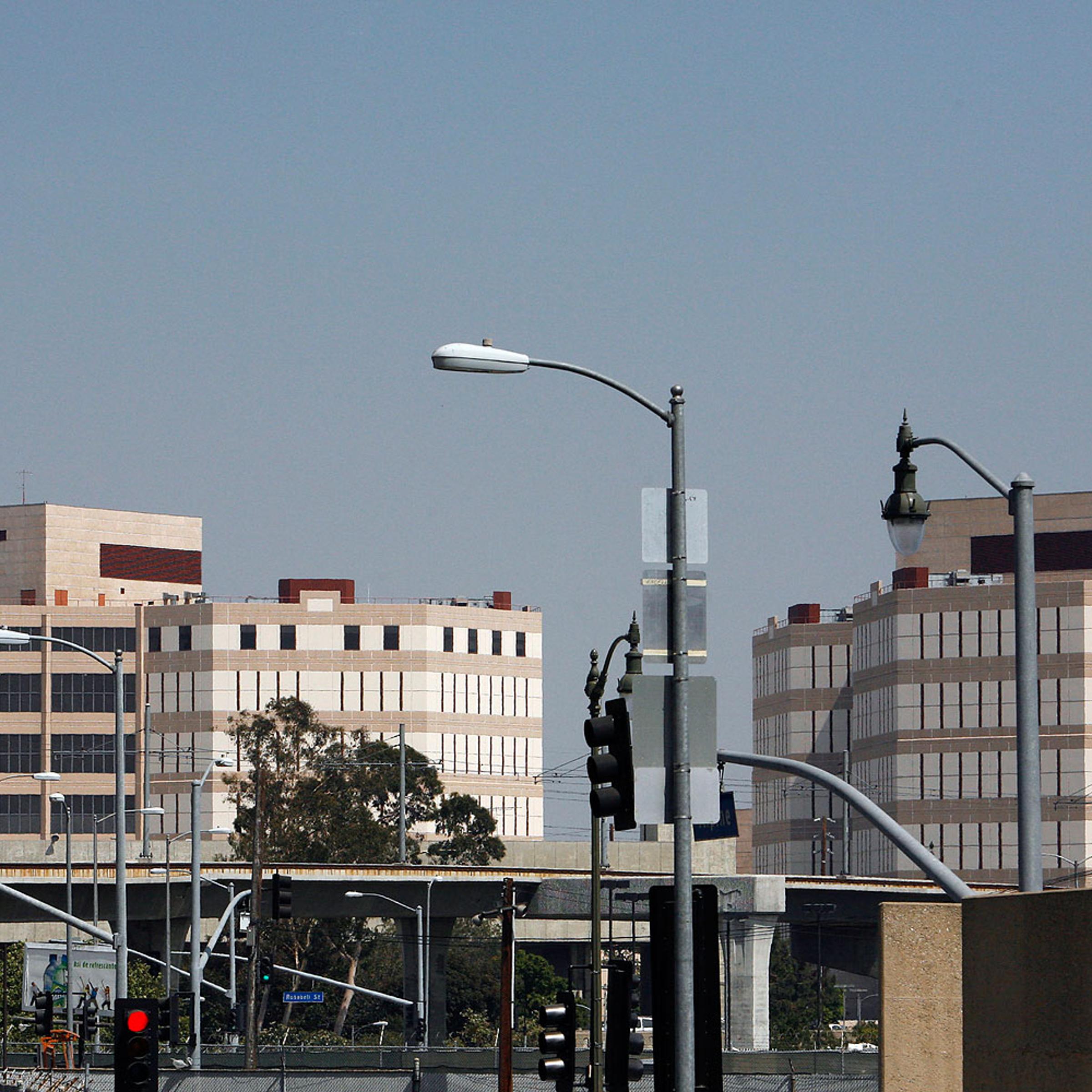 A view of the Los Angeles County Sheriff's Department Twin Towers Correctional Facility in Los Angeles