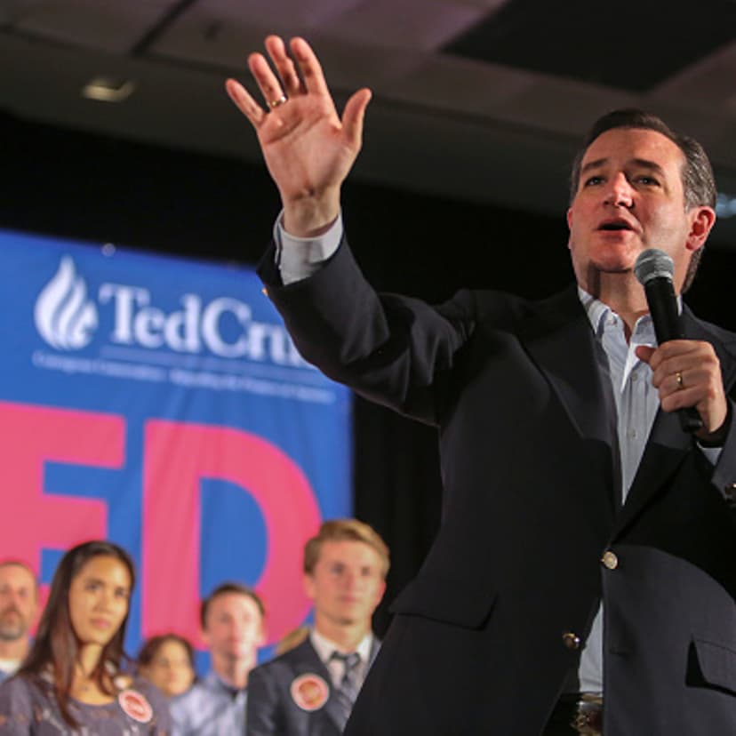 Republican presidential candidate Ted Cruz addresses a rally at the Town and Country Resort and Convention Center in San Diego, Calif., April 11, 2016.