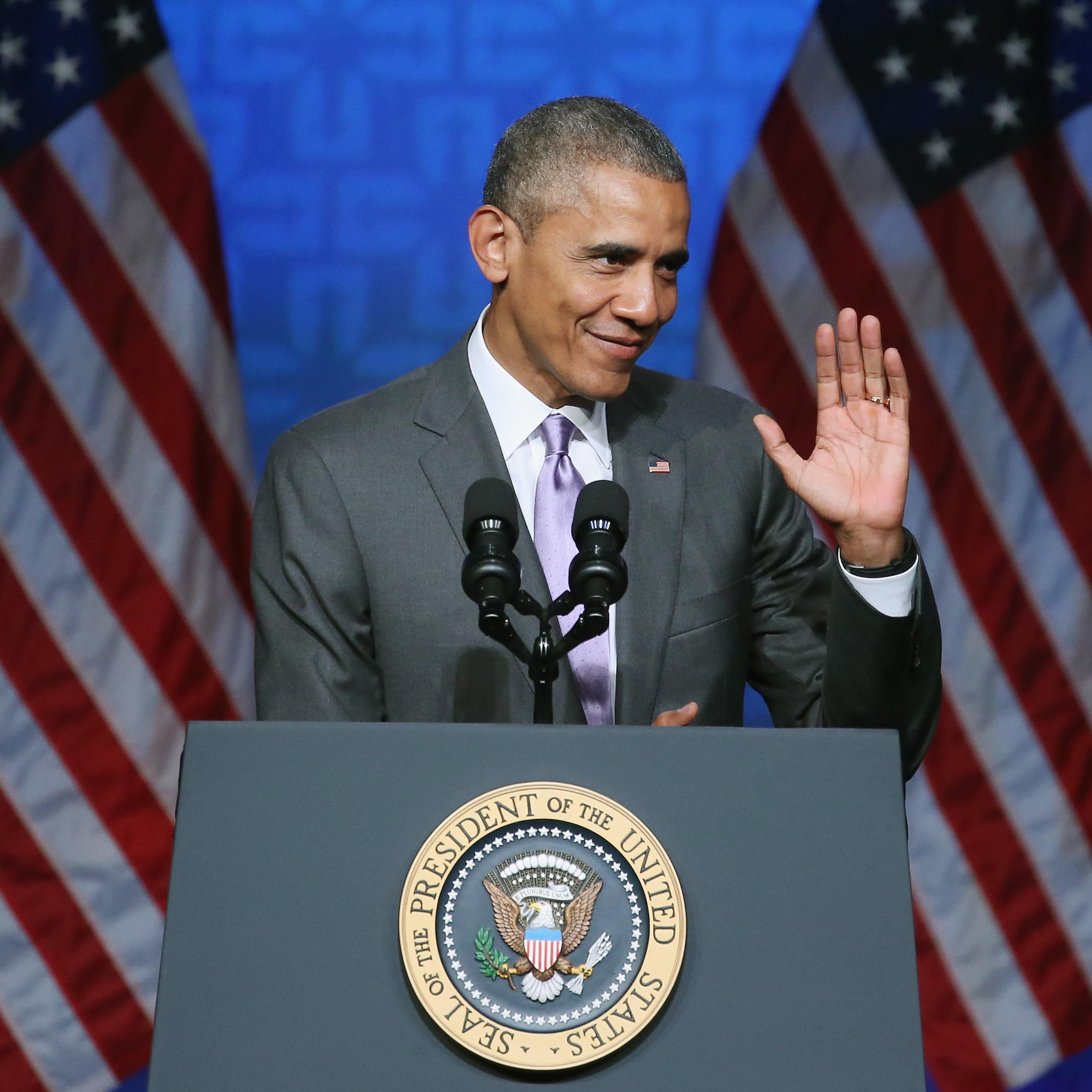 President Obama Speaks At Catholic Hospital Association Conference