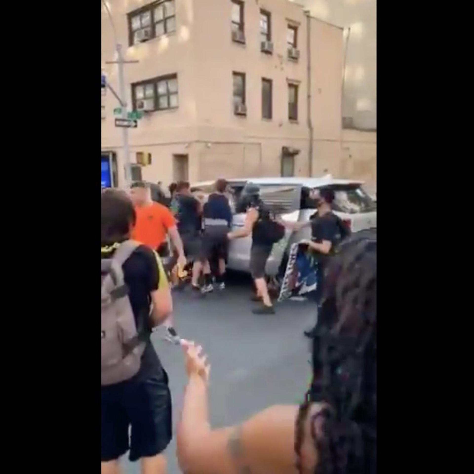 nypd-unmarked-van-protests
