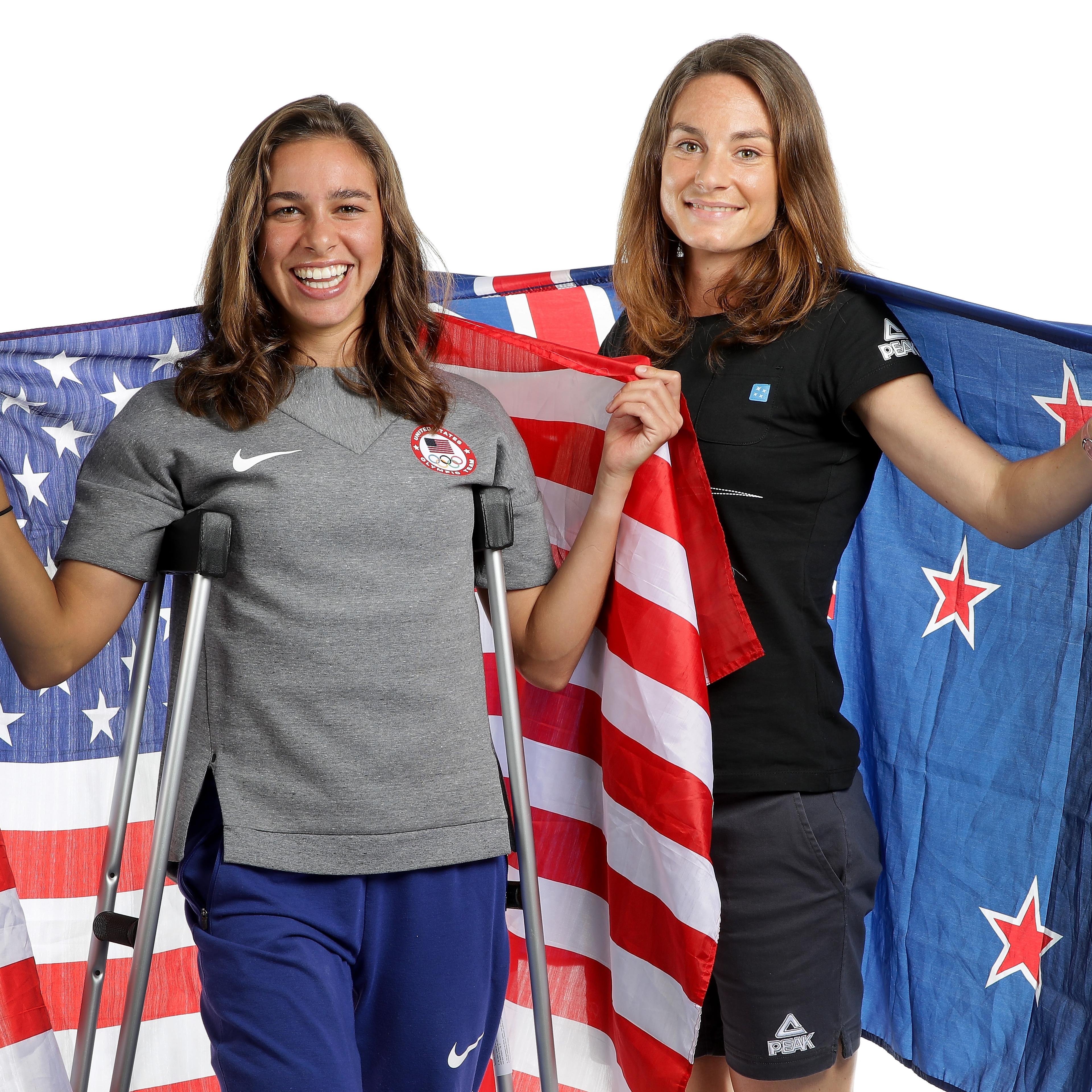 Nikki Hamblin And Abbey D'Agostino Portrait Session