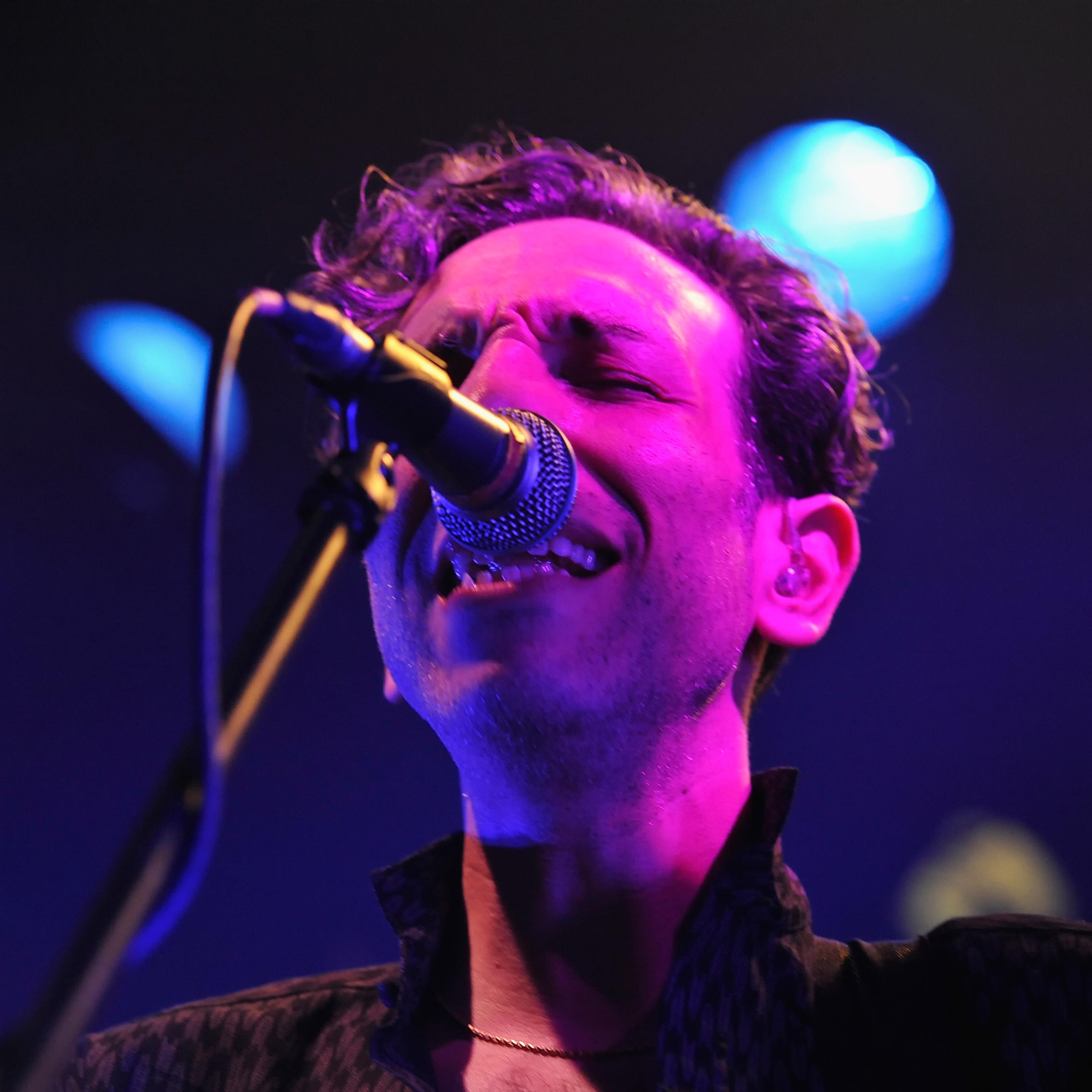 Eric Emm of Tanlines performs in Los Angeles on May 18, 2015.