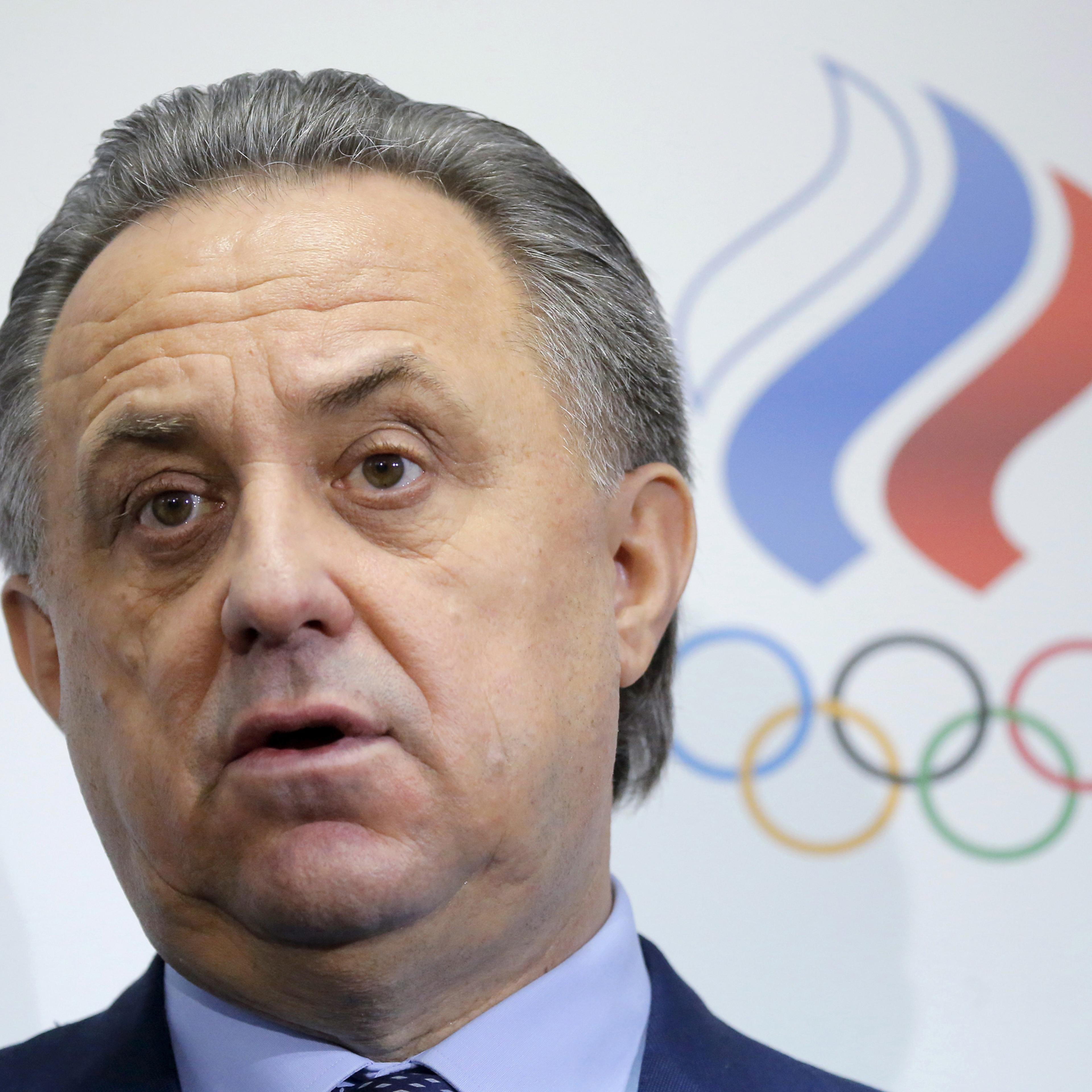 Russian Sports Minister Vitaly Mutko speaks to the media during a news conference following a meeting held to hear reports and elect new officials of Russia's Athletics Federation (ARAF) in Moscow, Russia, January 16, 2016. REUTERS/Maxim Shemetov - RTX22