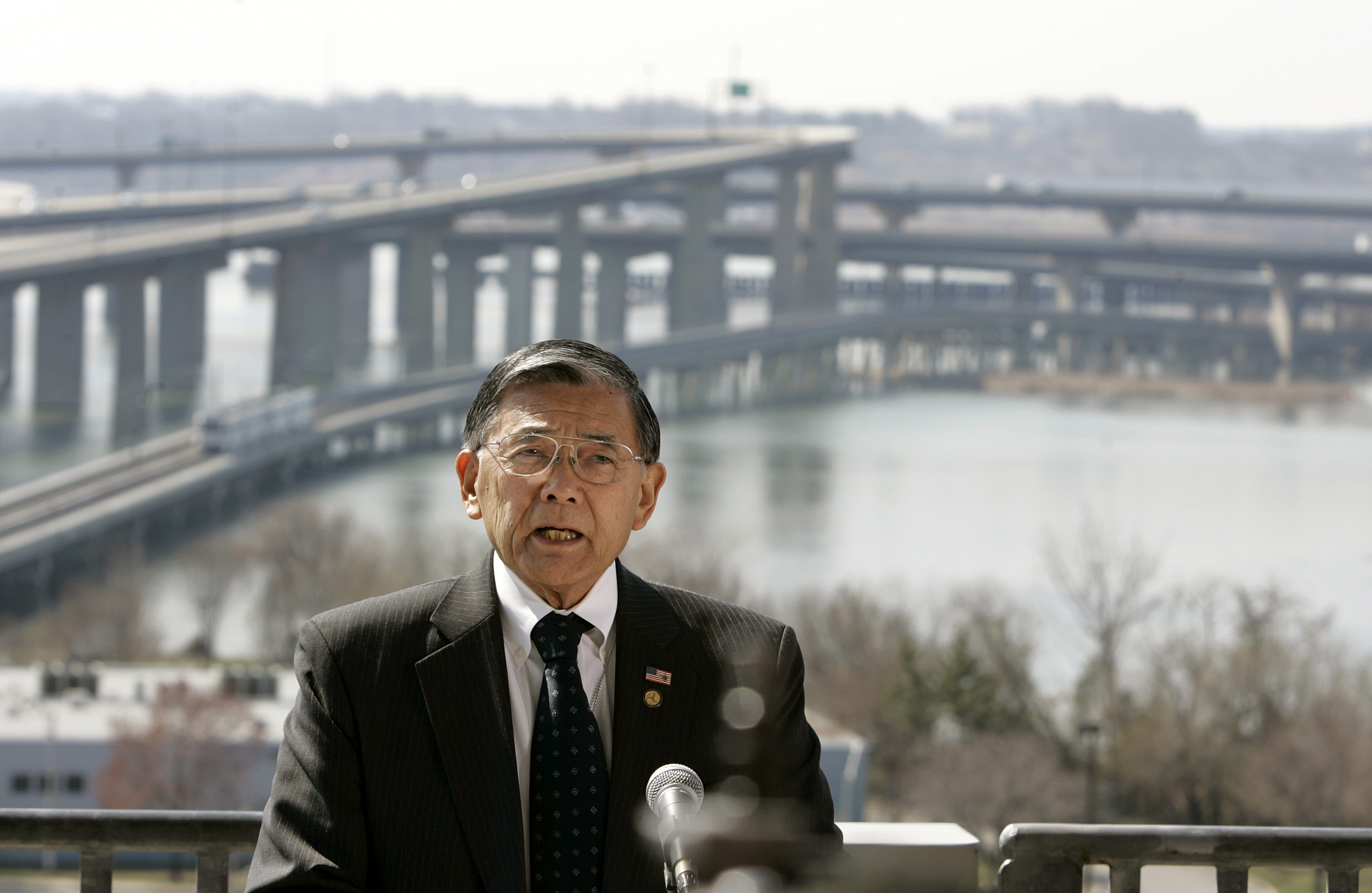 U.S. Transportation Secretary Norman Y. Mineta delivers a speech in which the Bush administration issued new rules Wednesday ratcheting up gas mileage requirements for pickup trucks, sport utility vehicles and vans, for the first time covering the larges