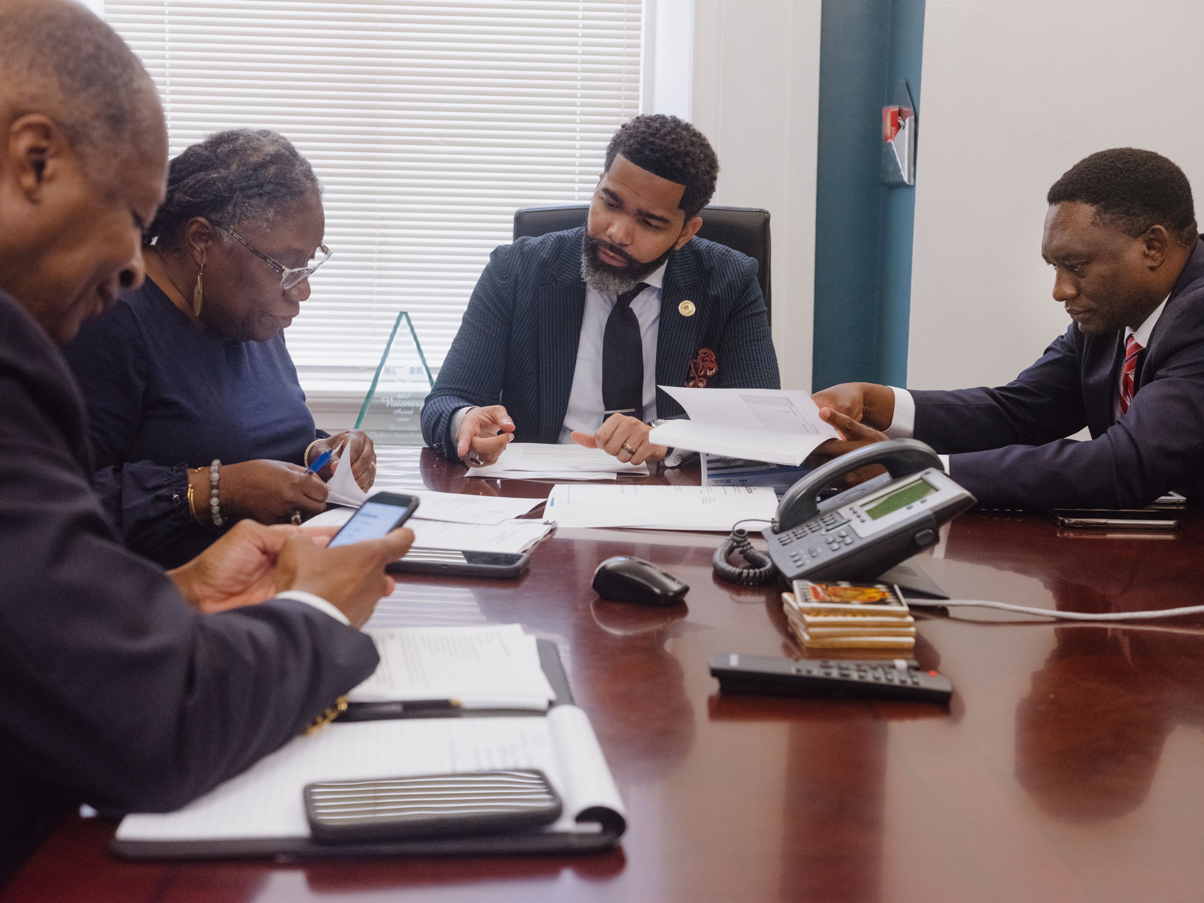 Chokwe Antar Lumumba, mayor of Jackson, at City Hall in Jackson, Miss. on Sep. 6, 2022. 