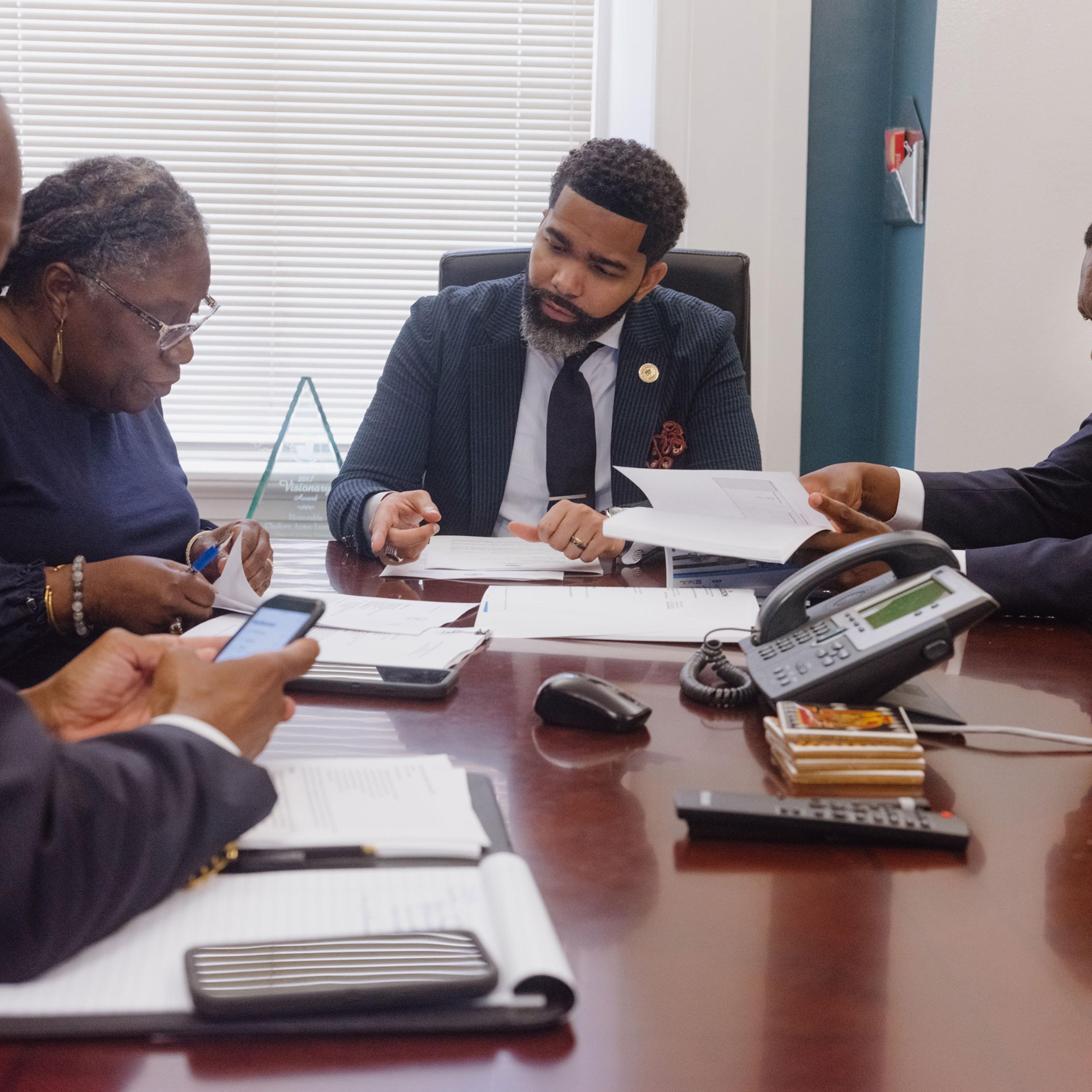 Chokwe Antar Lumumba, mayor of Jackson, at City Hall in Jackson, Miss. on Sep. 6, 2022.