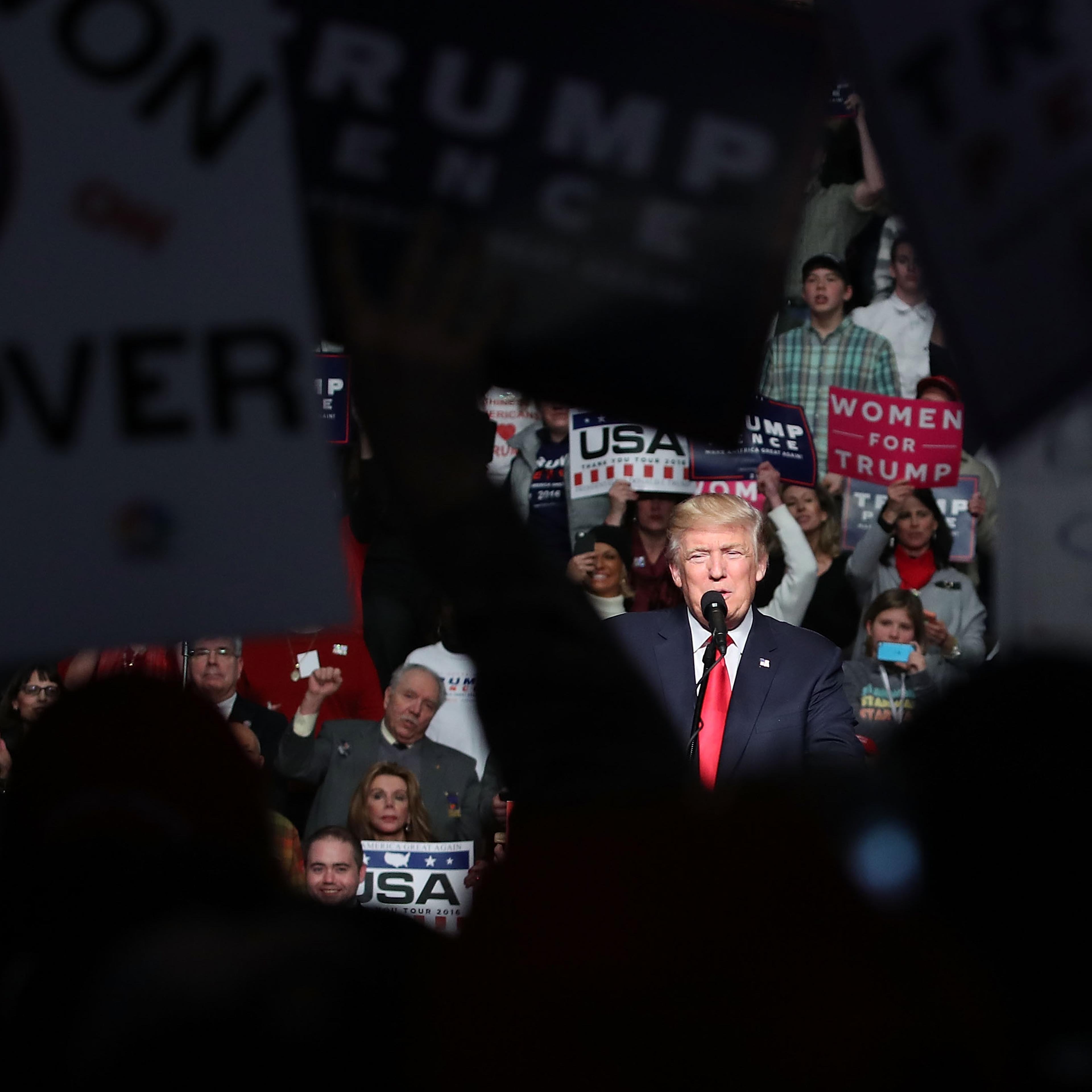 President Elect Donald Trump Holds Victory Rally In Pennsylvania