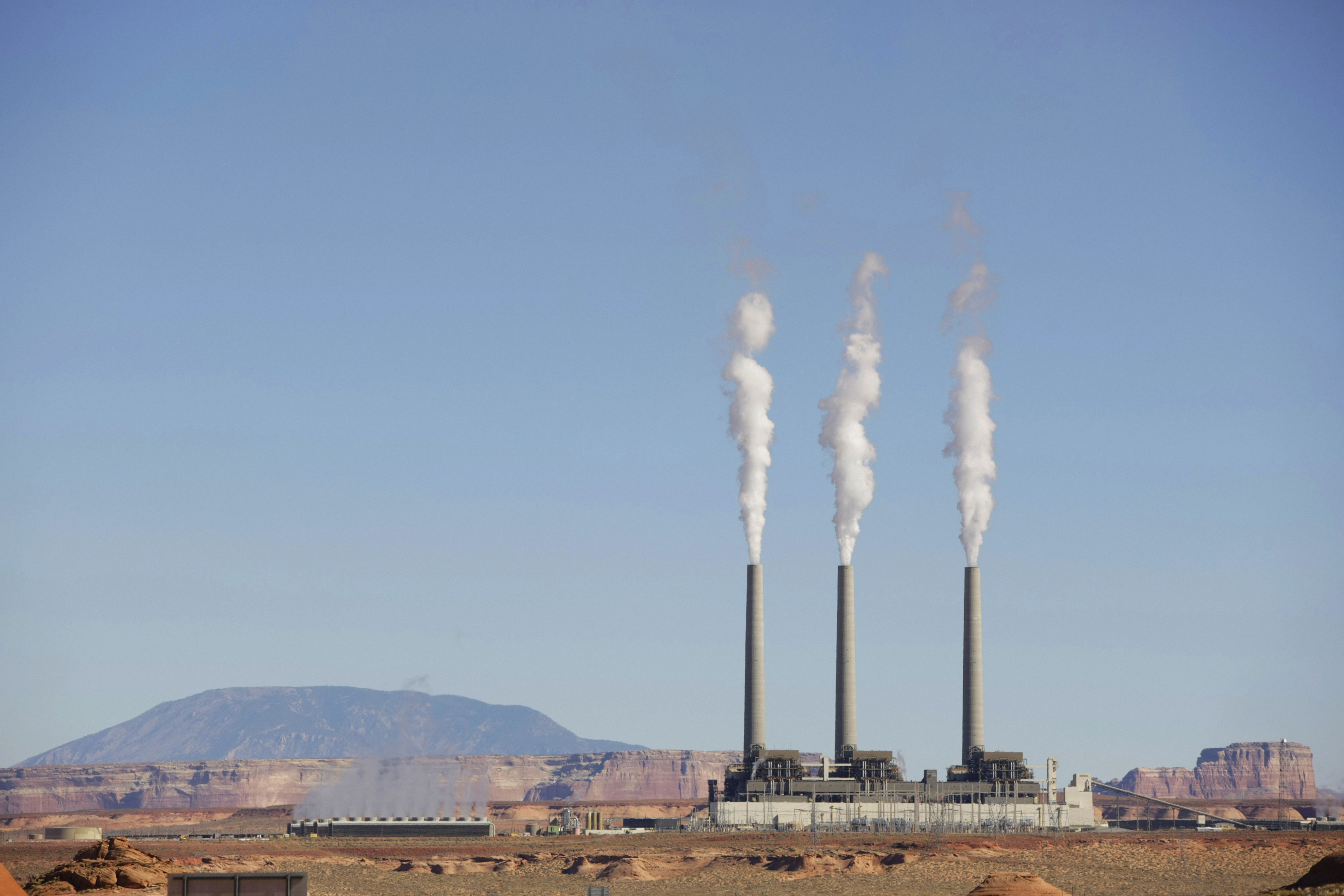 Power station in desert near Lake Powell