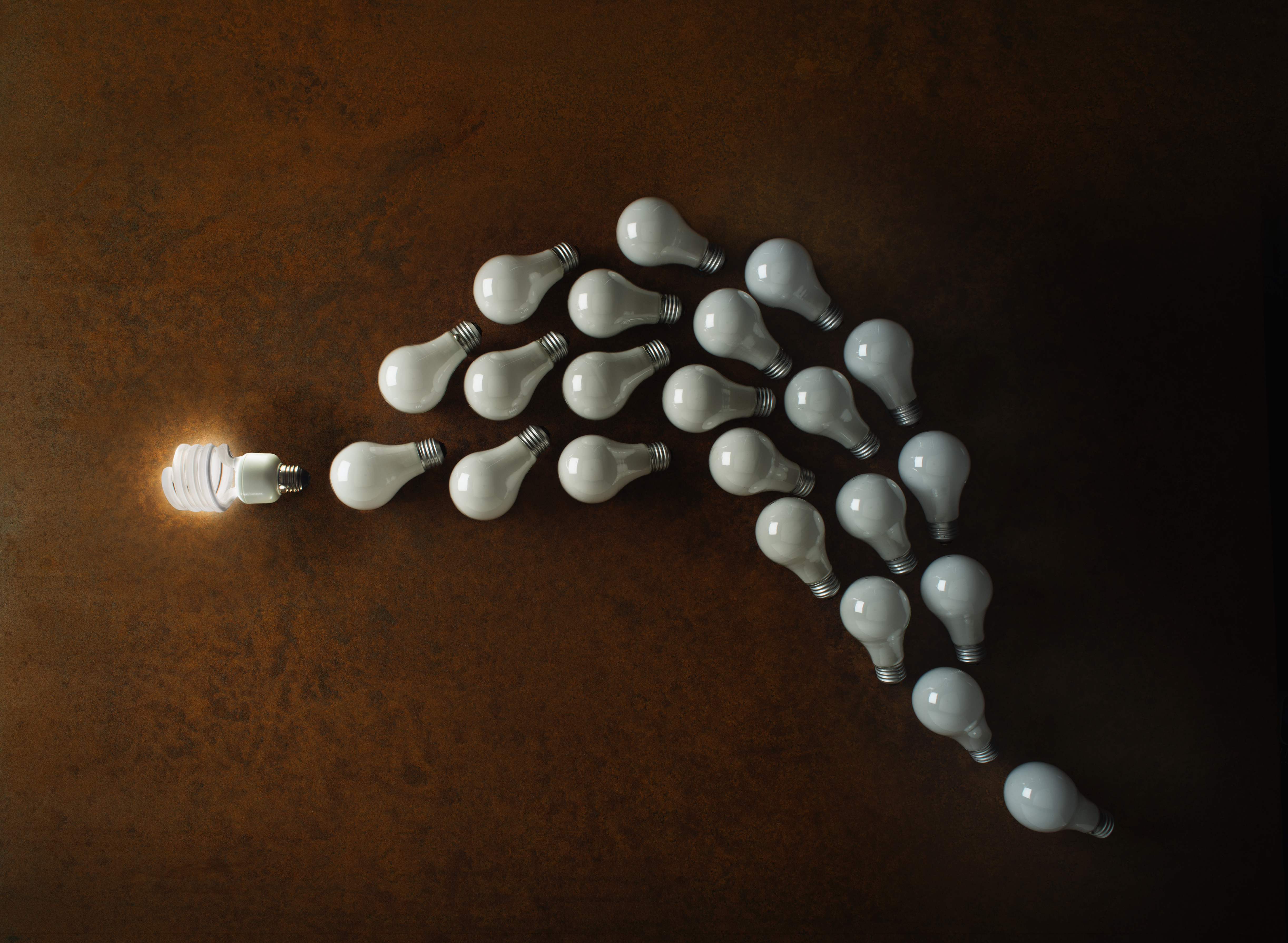 Compact Fluorescent Lightbulb leading the pack