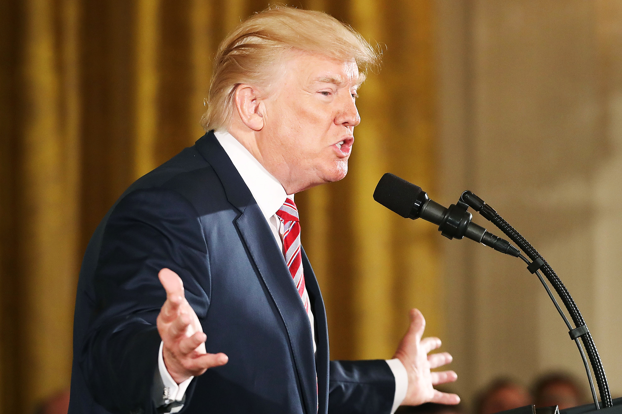 Donald Trump Announces Air Traffic Control Reform Initiative At White House