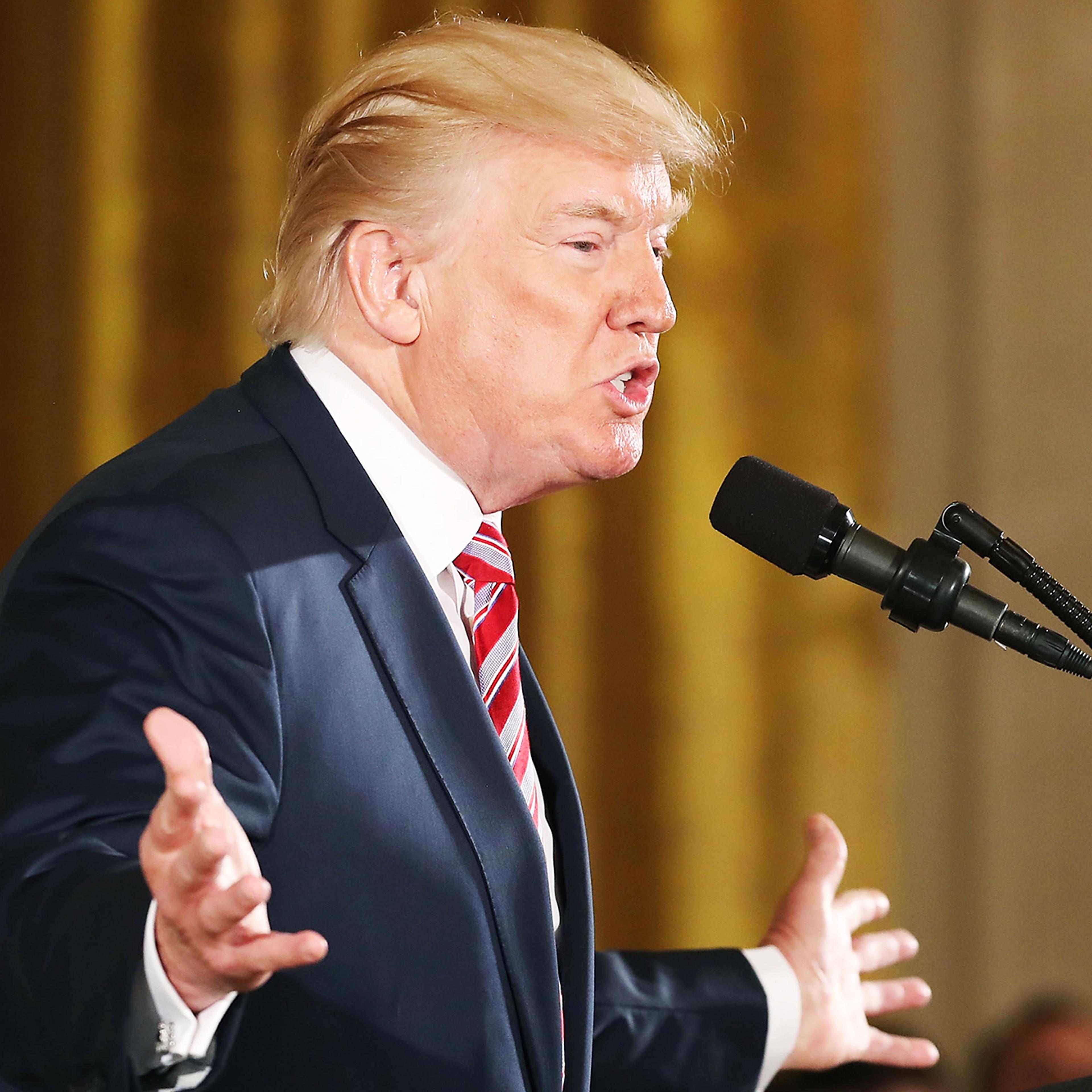 Donald Trump Announces Air Traffic Control Reform Initiative At White House