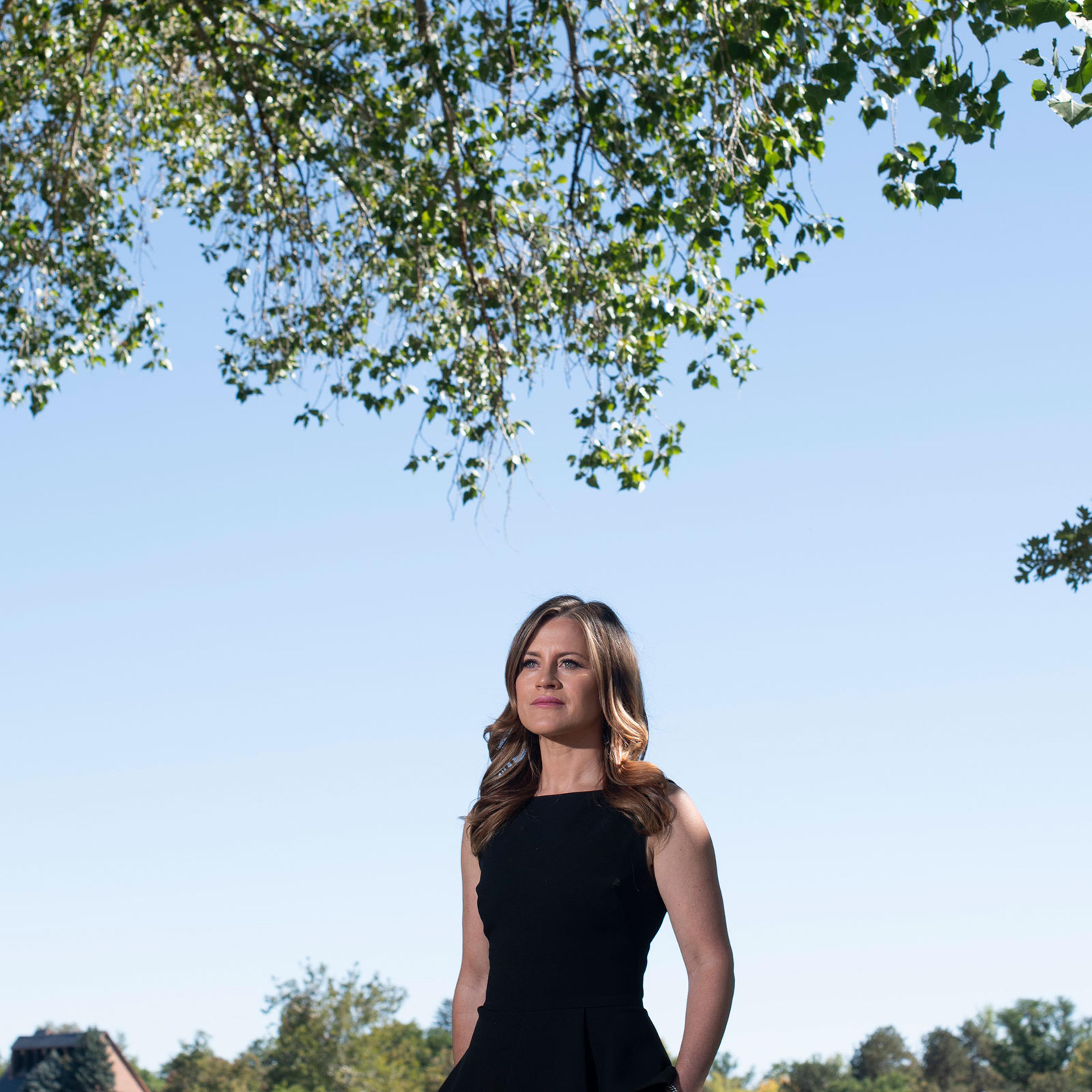 Amber McReynolds, chief executive officer at the National Vote at Home Institute, at Washington Park in Denver