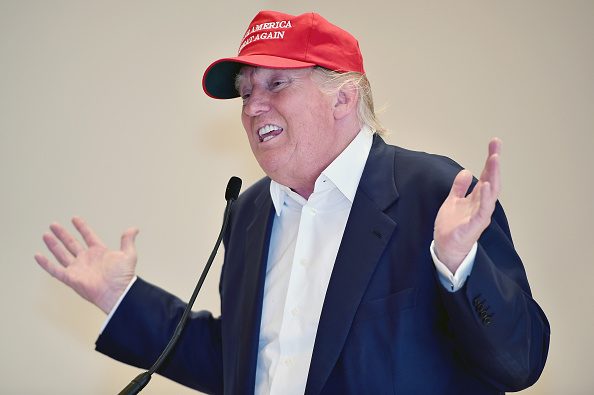 Republican presidential Candidate Donald Trump visits his Scottish golf course Turnberry on July 30, 2015 in Ayr, Scotland.