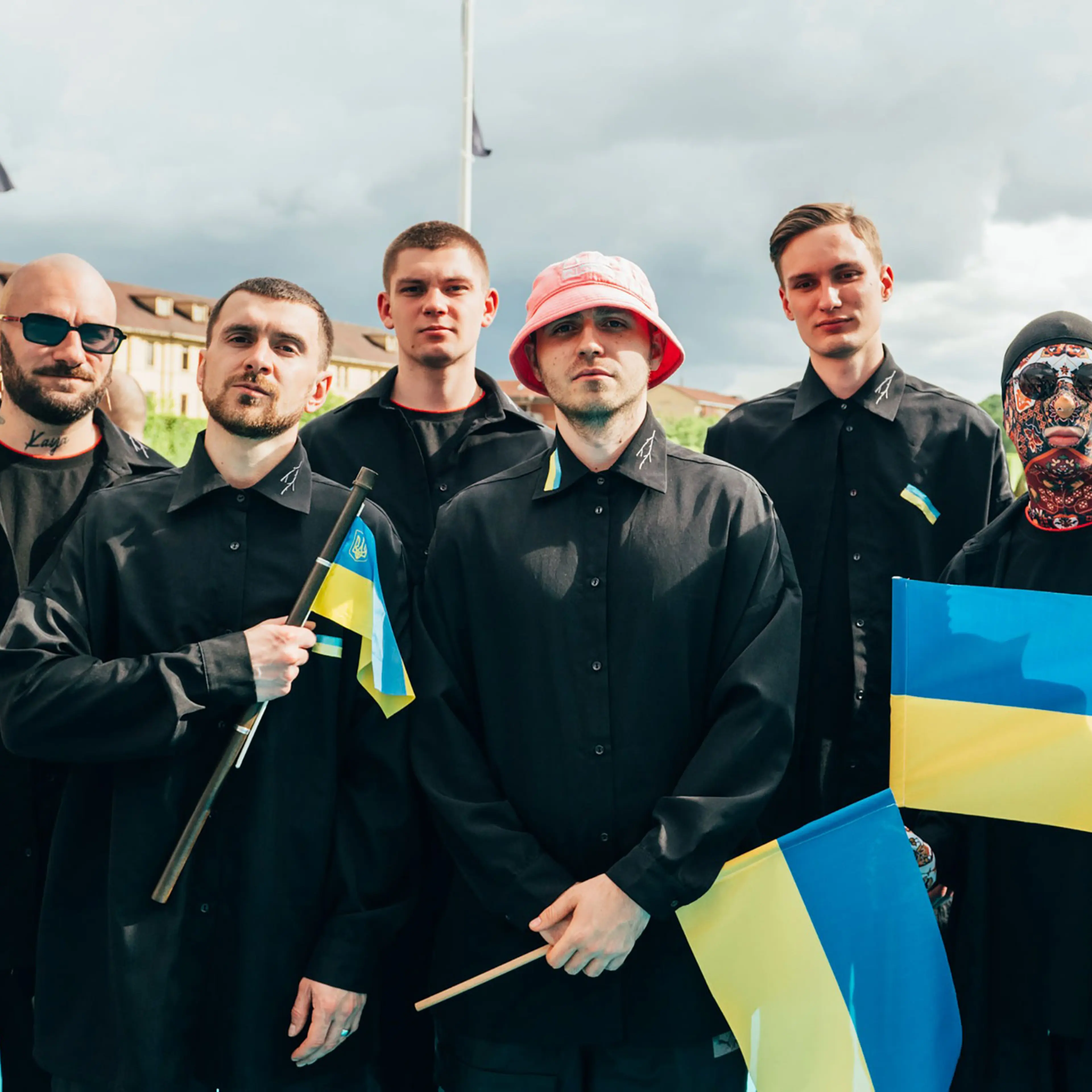 Members of the Ukrainian group Kalush Orchestra